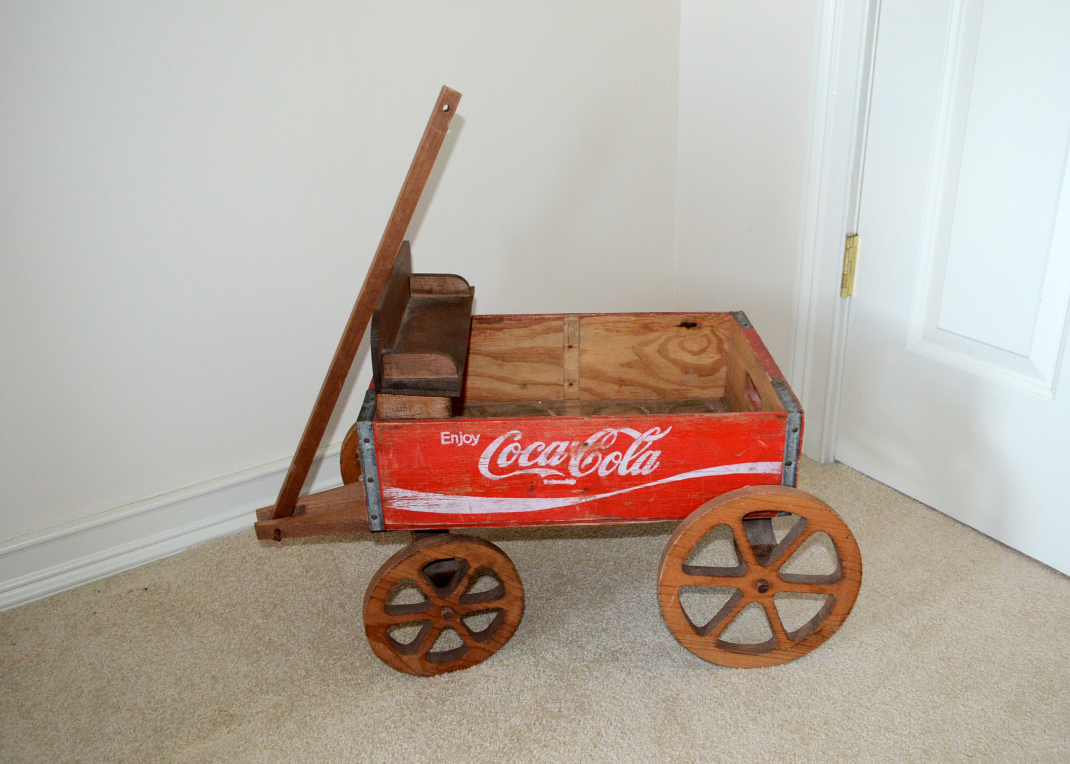 Vintage coca online cola wooden wagon