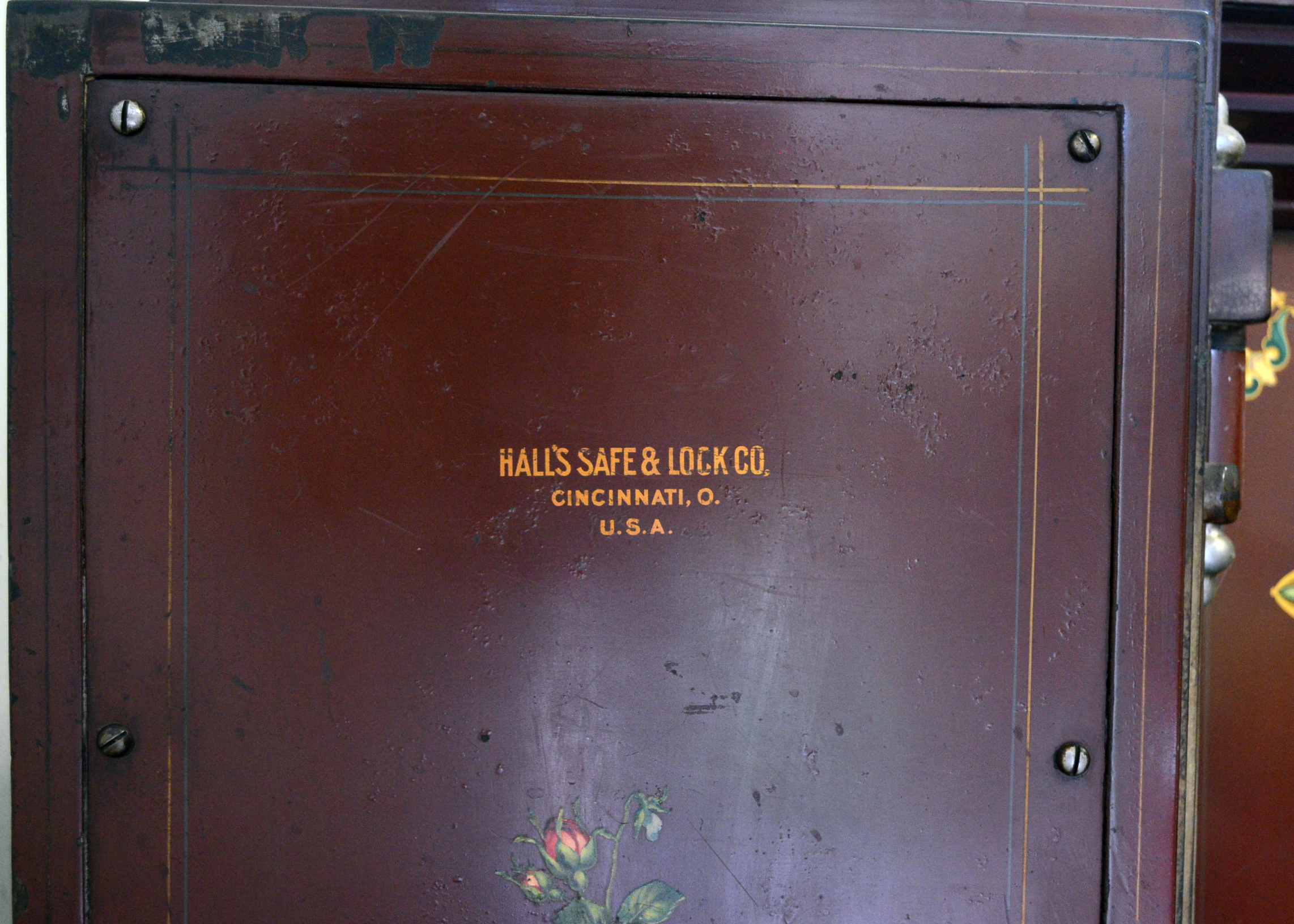 Large Antique Hall's Safe & Lock Co. Safe