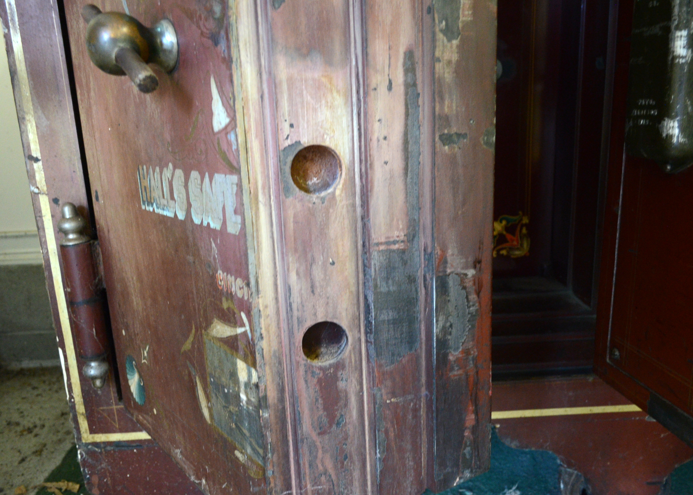 Large Antique Hall's Safe & Lock Co. Safe