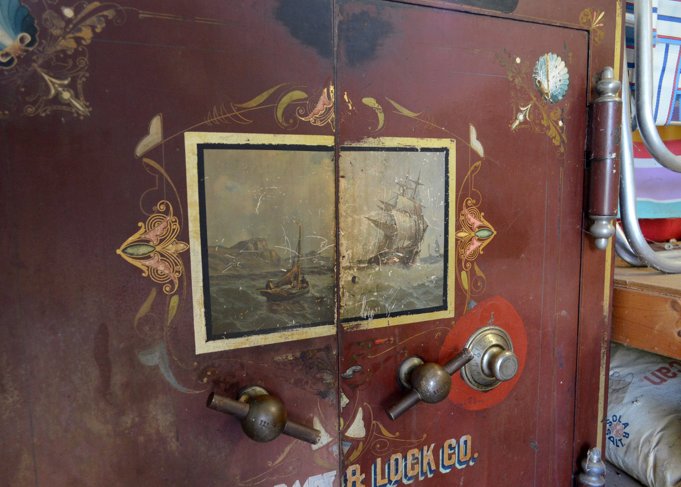 Large Antique Hall's Safe & Lock Co. Safe