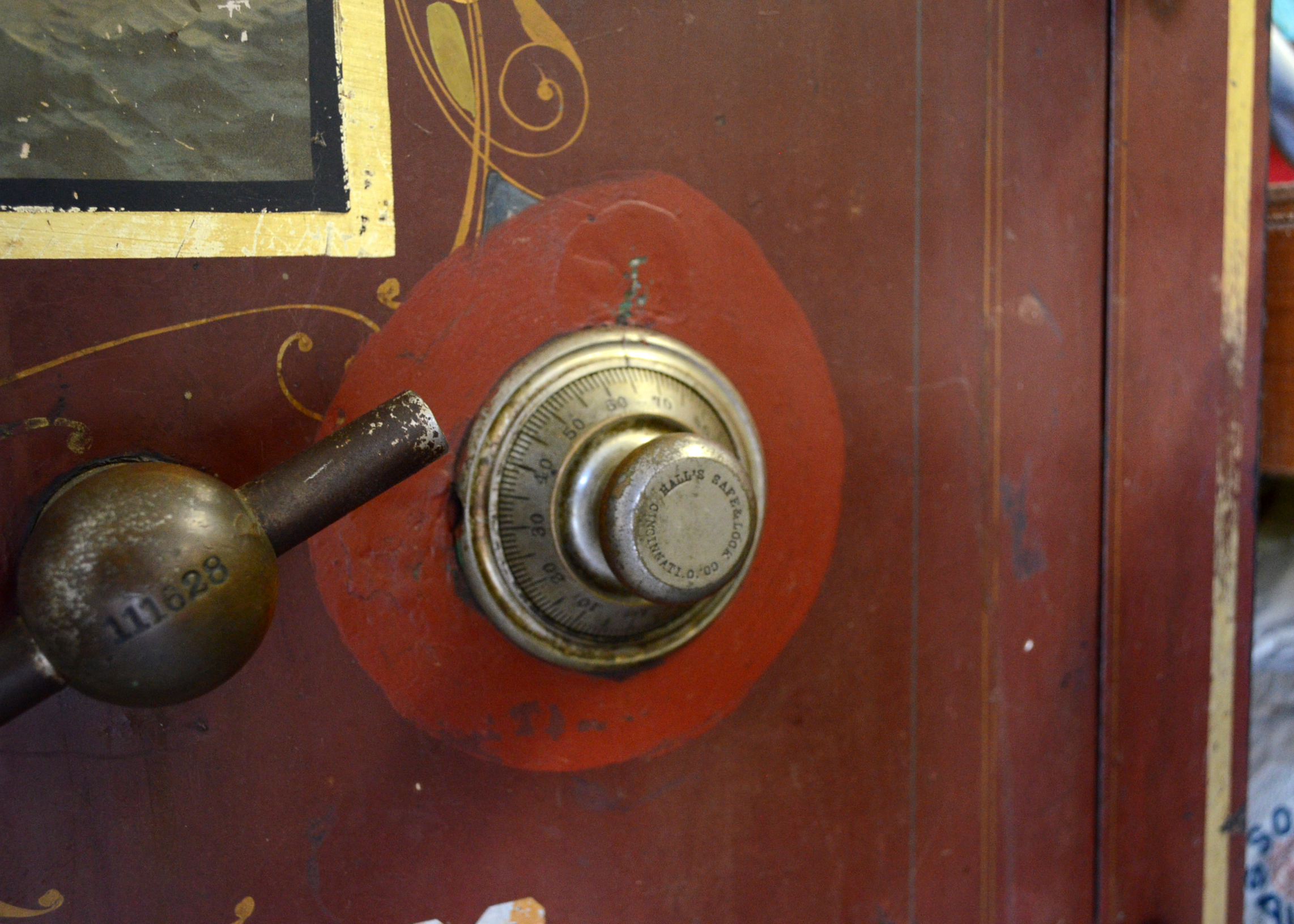 Large Antique Hall's Safe & Lock Co. Safe