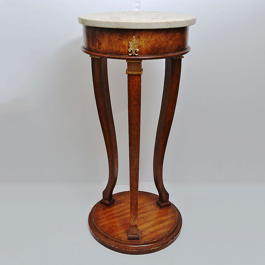 Conmar Marble Slab and Accent Table