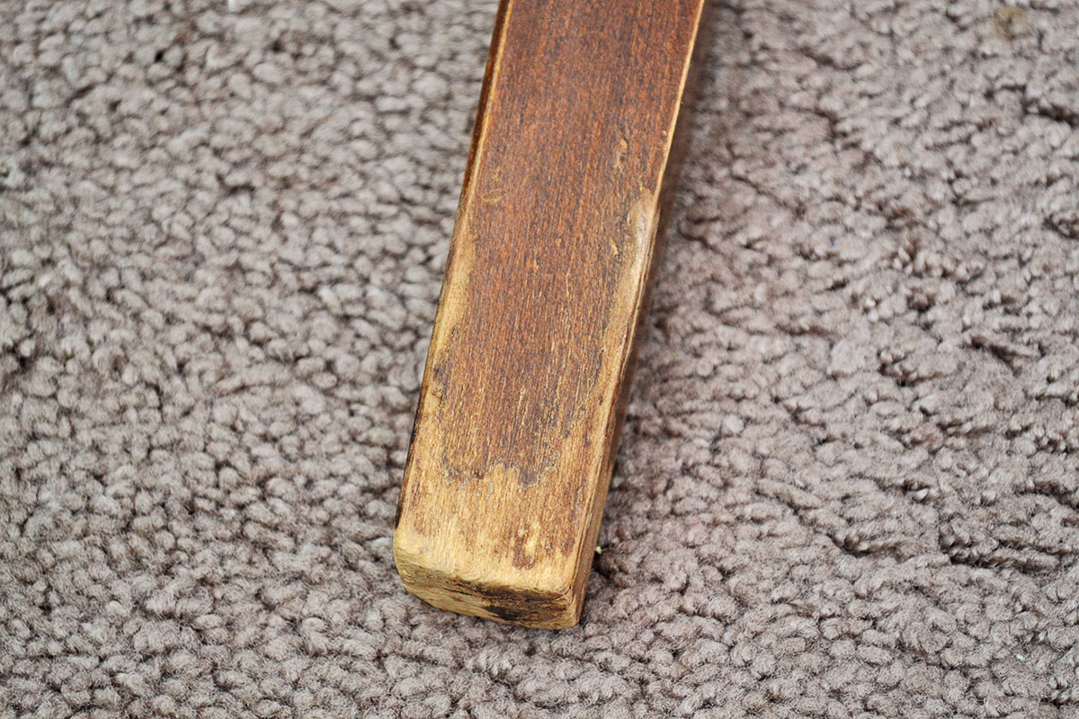 Natural Dark Wood Side Table