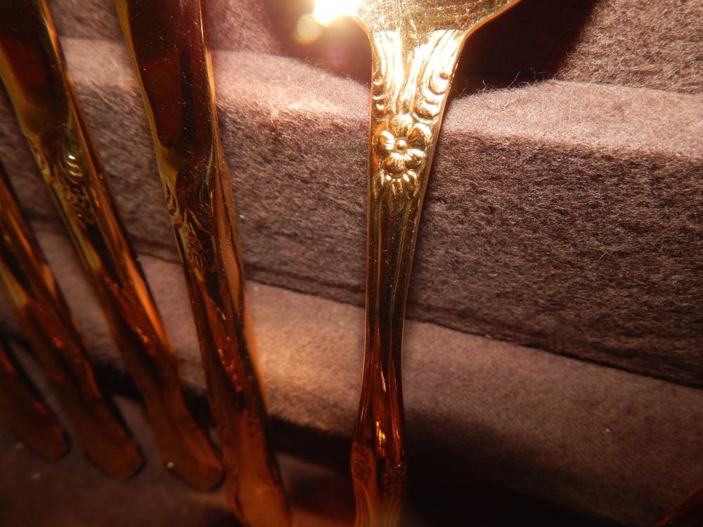 Rogers Gold-Tone Stainless Flatware