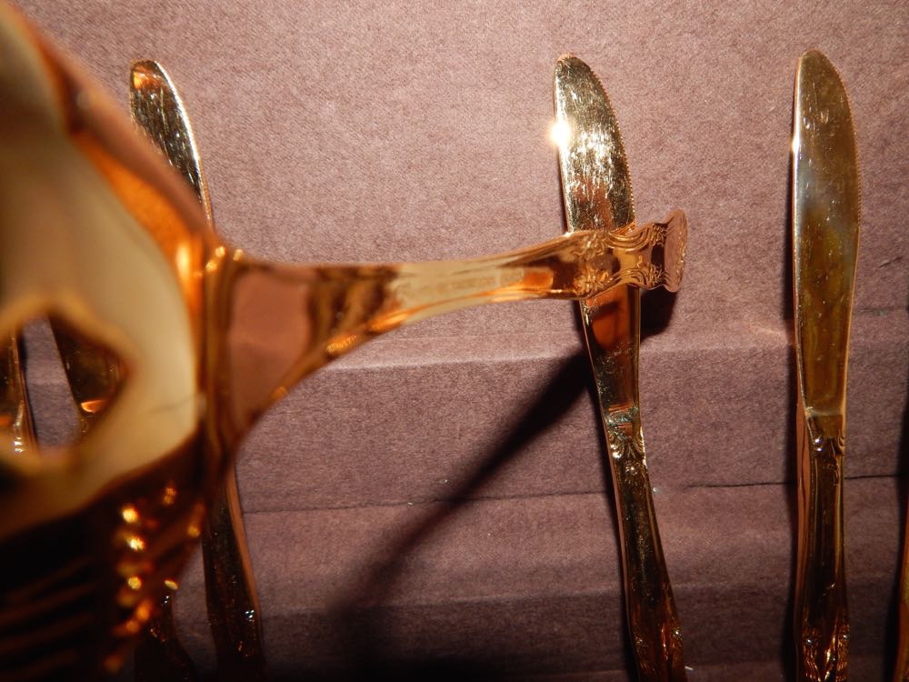 Rogers Gold-Tone Stainless Flatware