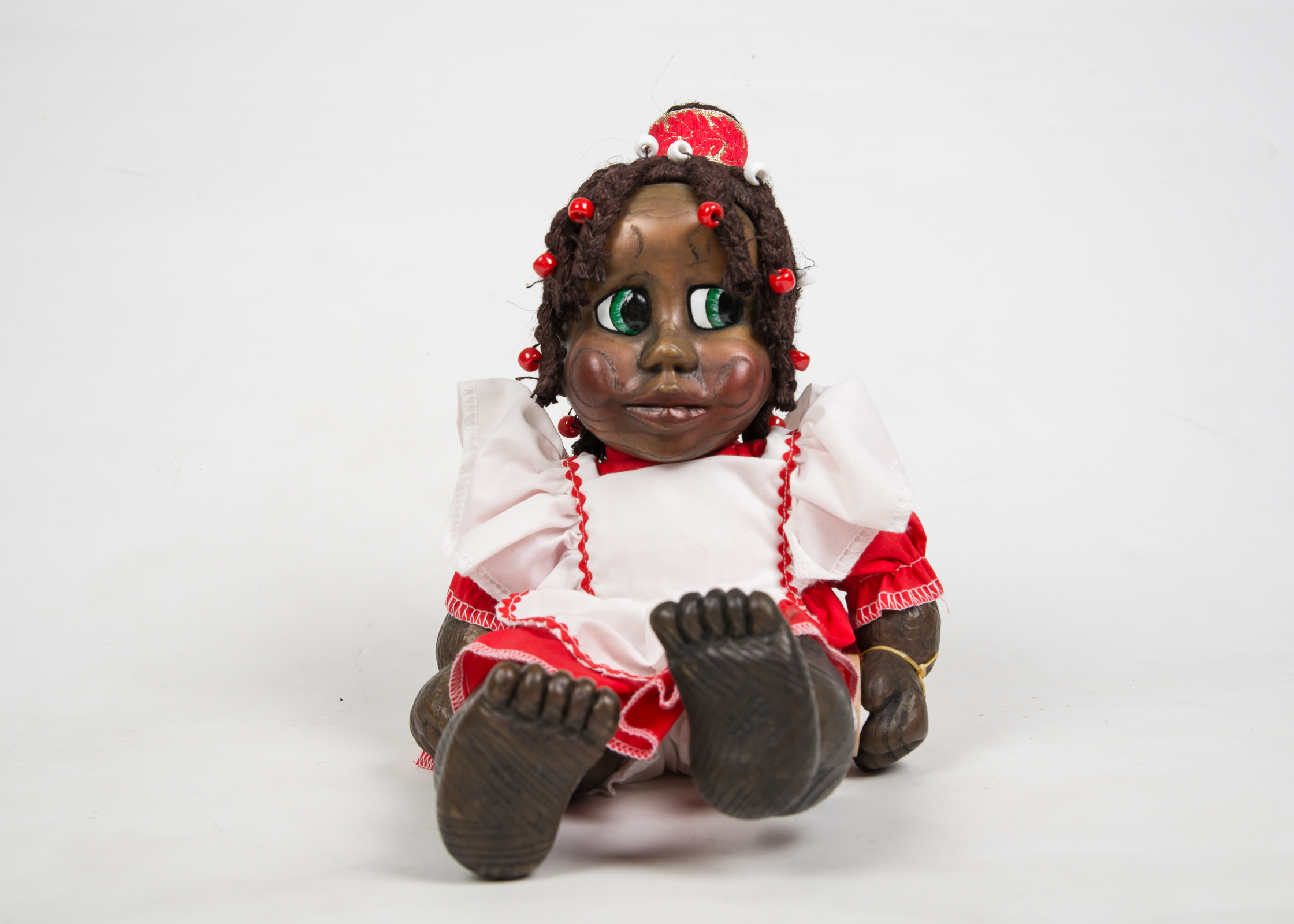 Hand Carved "Naber Baby" Wooden Doll