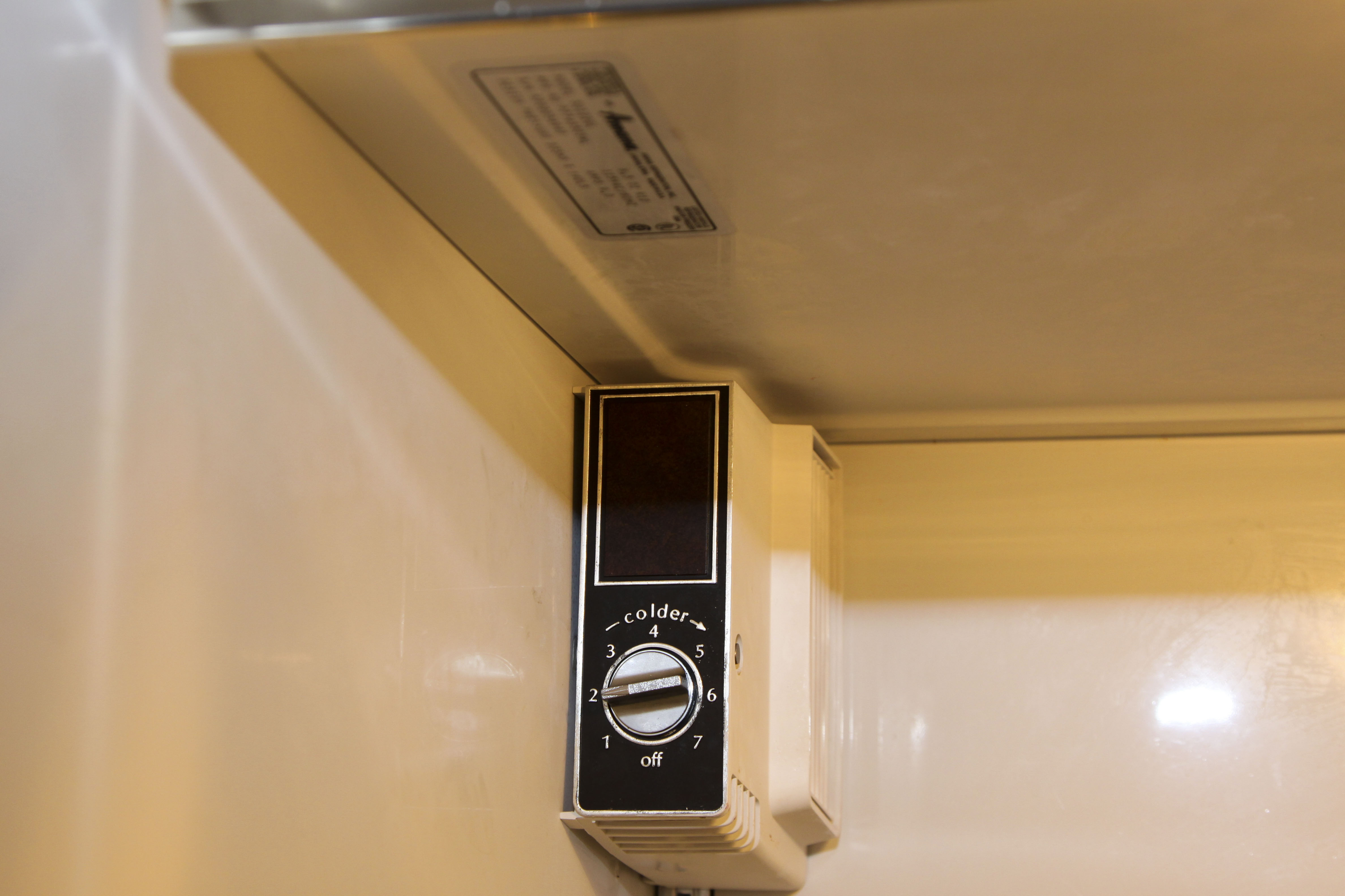 Vintage Black Amana Automatic Refrigerator 22