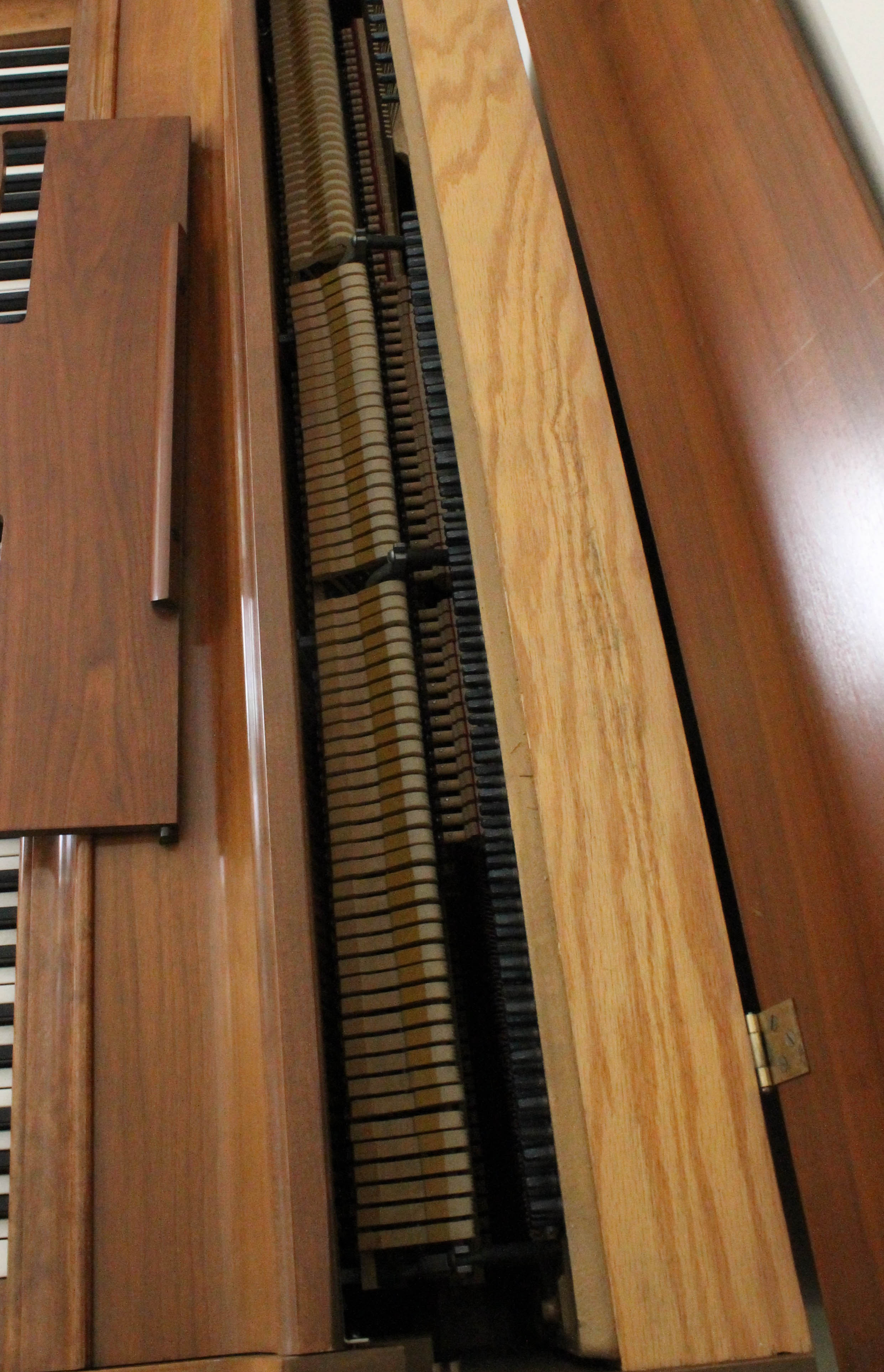 Vintage Oak Wurlitzer Upright Piano