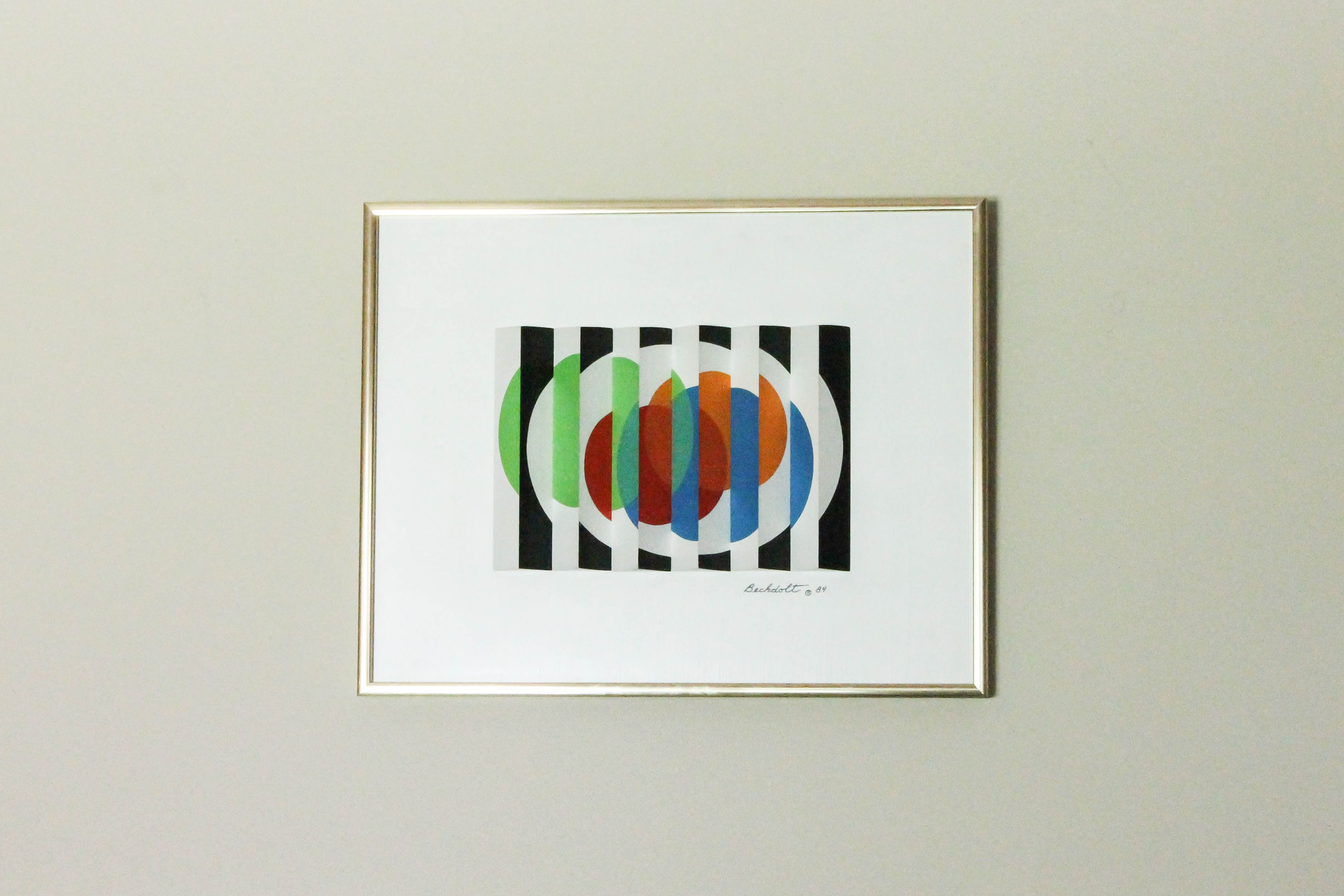 Original Bob Bechdolt "Overlapping Circles" Koptic Art Painting