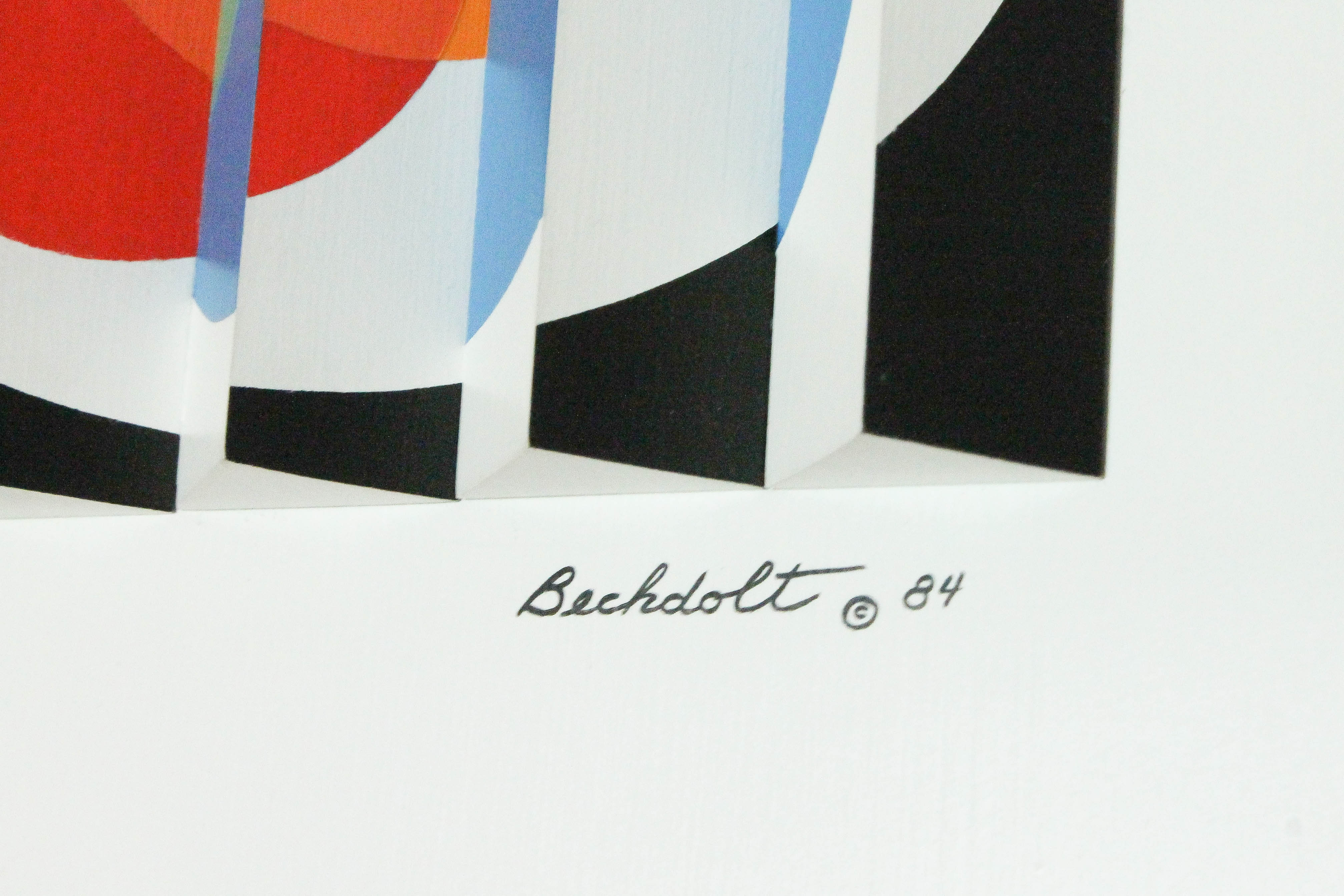 Original Bob Bechdolt "Overlapping Circles" Koptic Art Painting