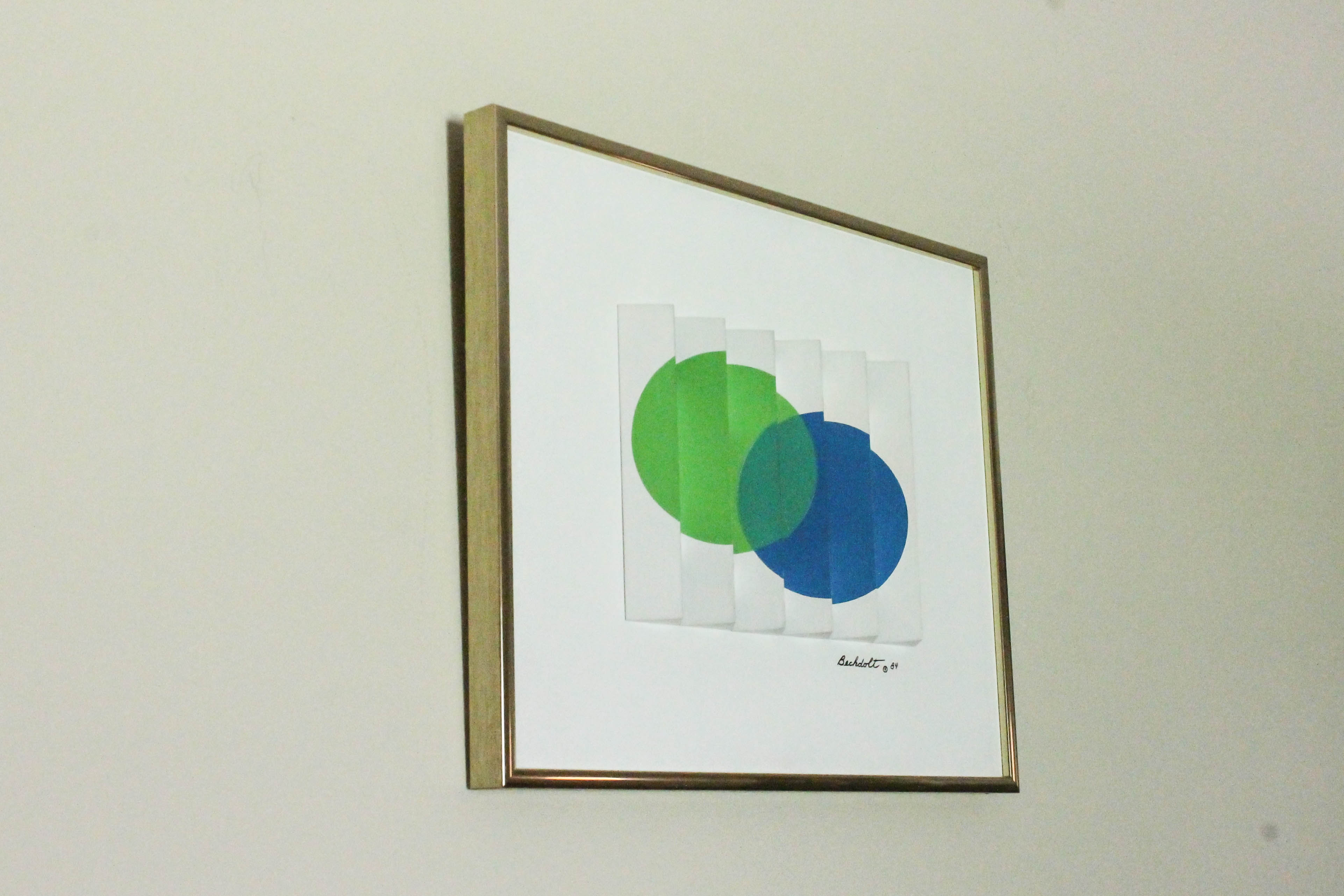 Original Bob Bechdolt "Overlapping Circles" Koptic Art Painting