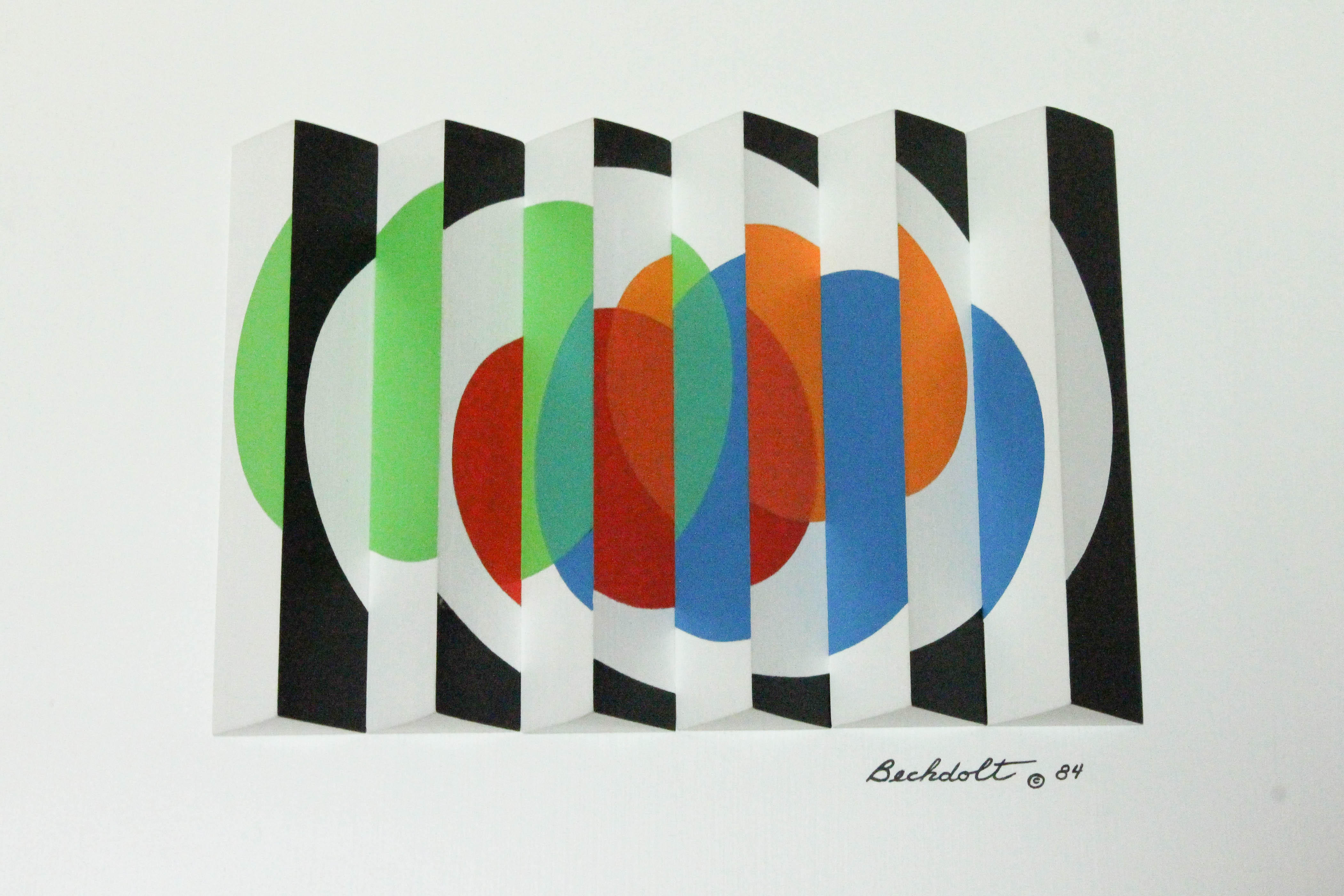 Original Bob Bechdolt "Overlapping Circles" Koptic Art Painting