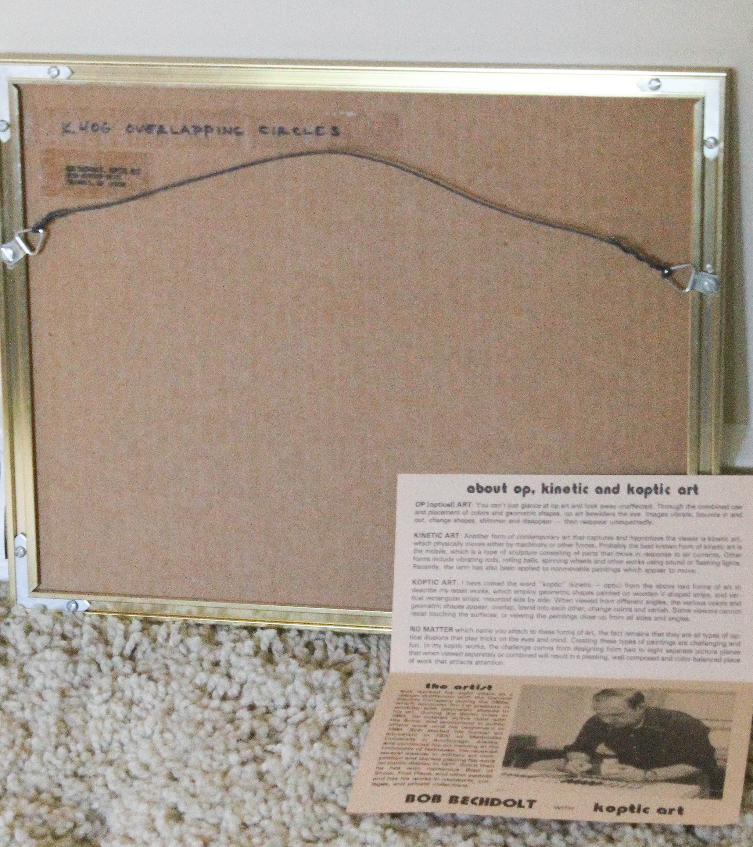 Original Bob Bechdolt "Overlapping Circles" Koptic Art Painting