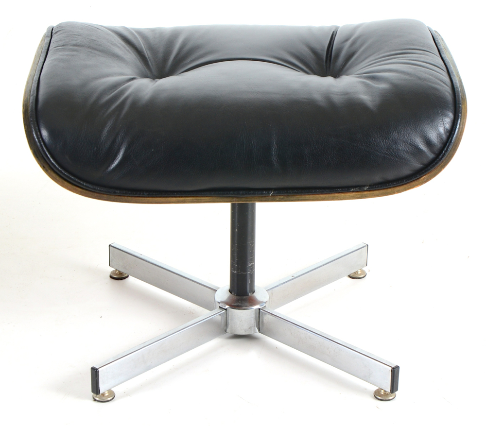Selig Manufacturing Co. Eames Style Chair and Ottoman