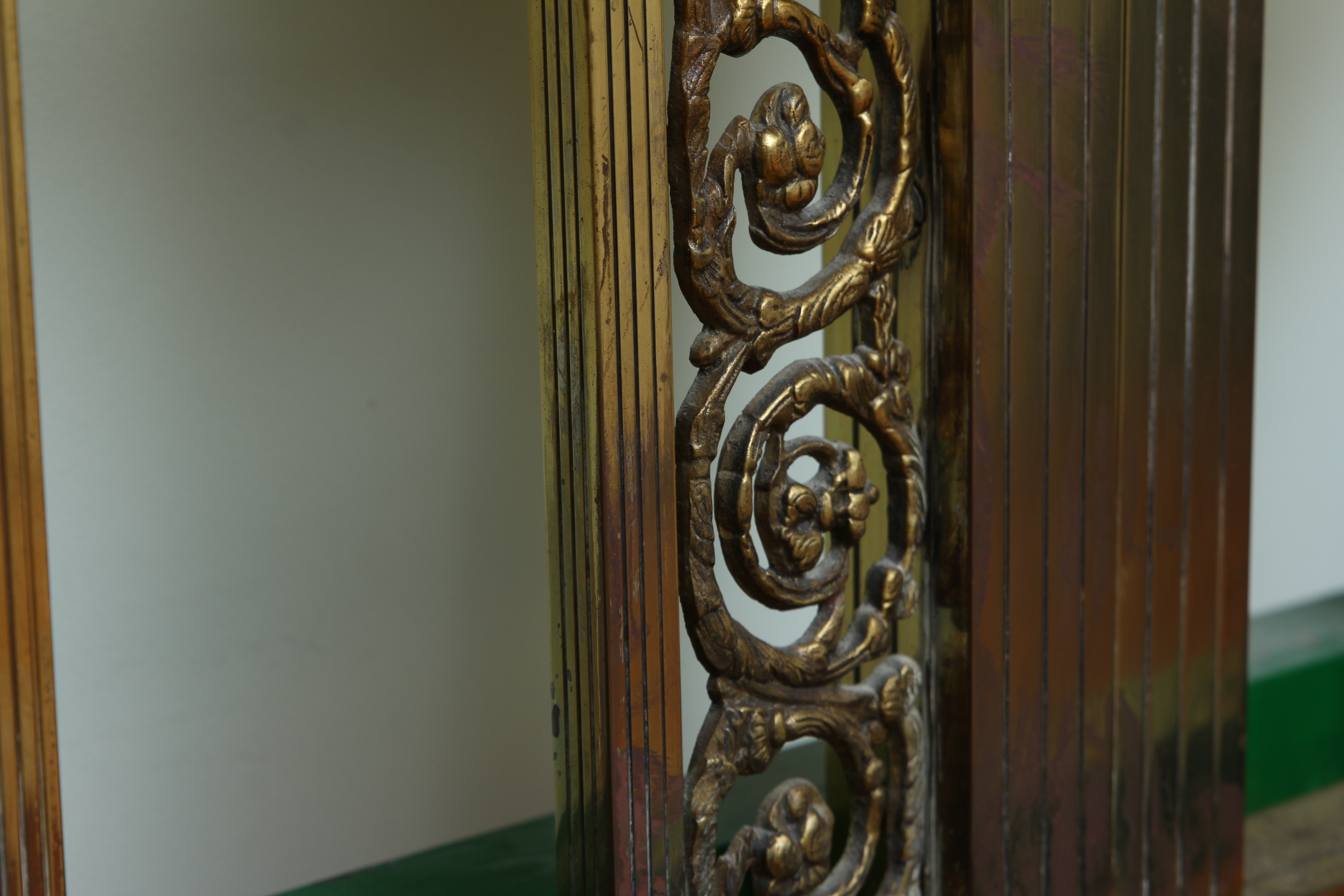 Full Size Art Deco Style Brass Bed Frame