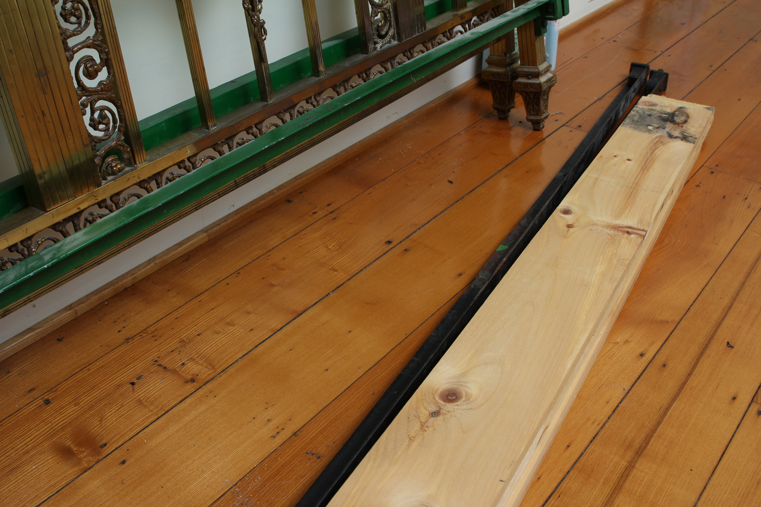 Full Size Art Deco Style Brass Bed Frame