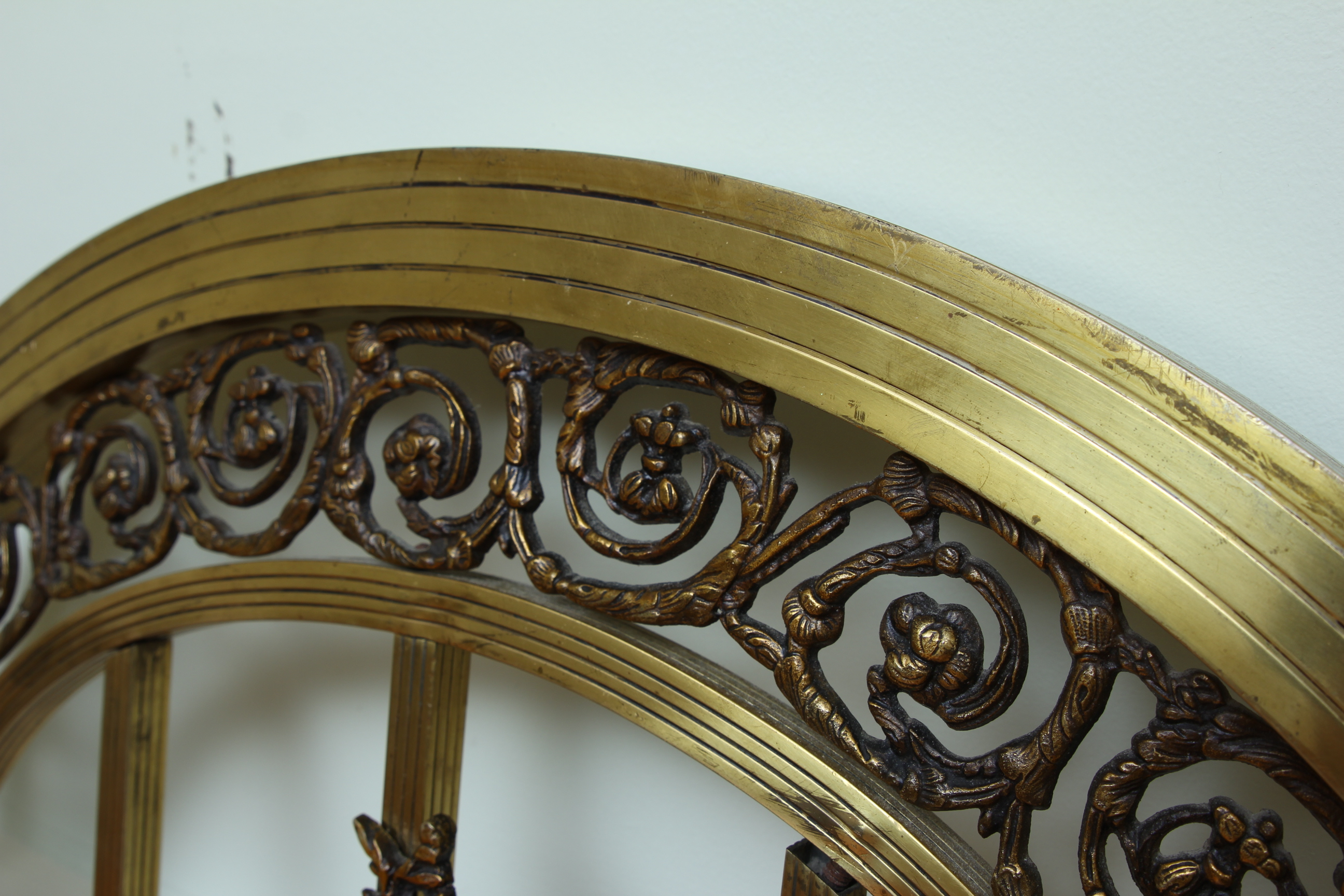 Full Size Art Deco Style Brass Bed Frame