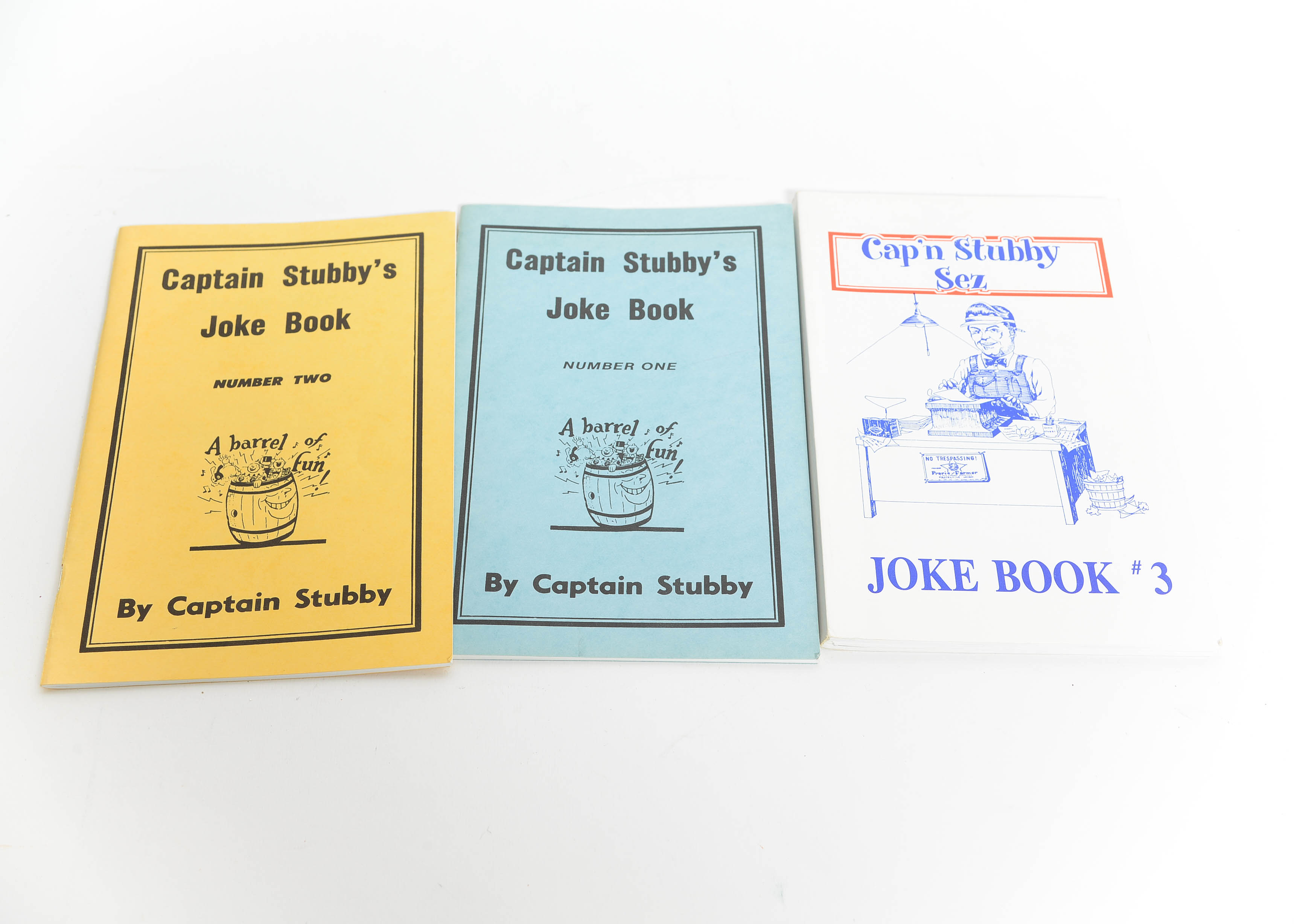 Trio of Captain Stubby's Joke Books