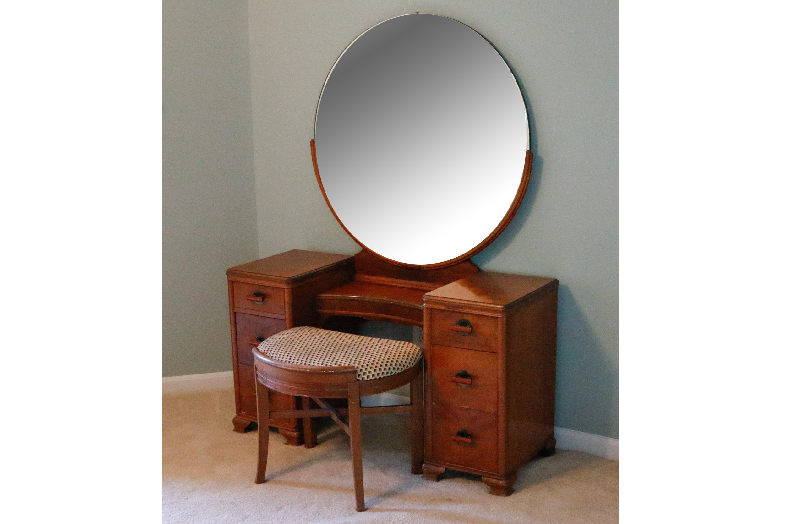 Art Deco Vanity and Stool