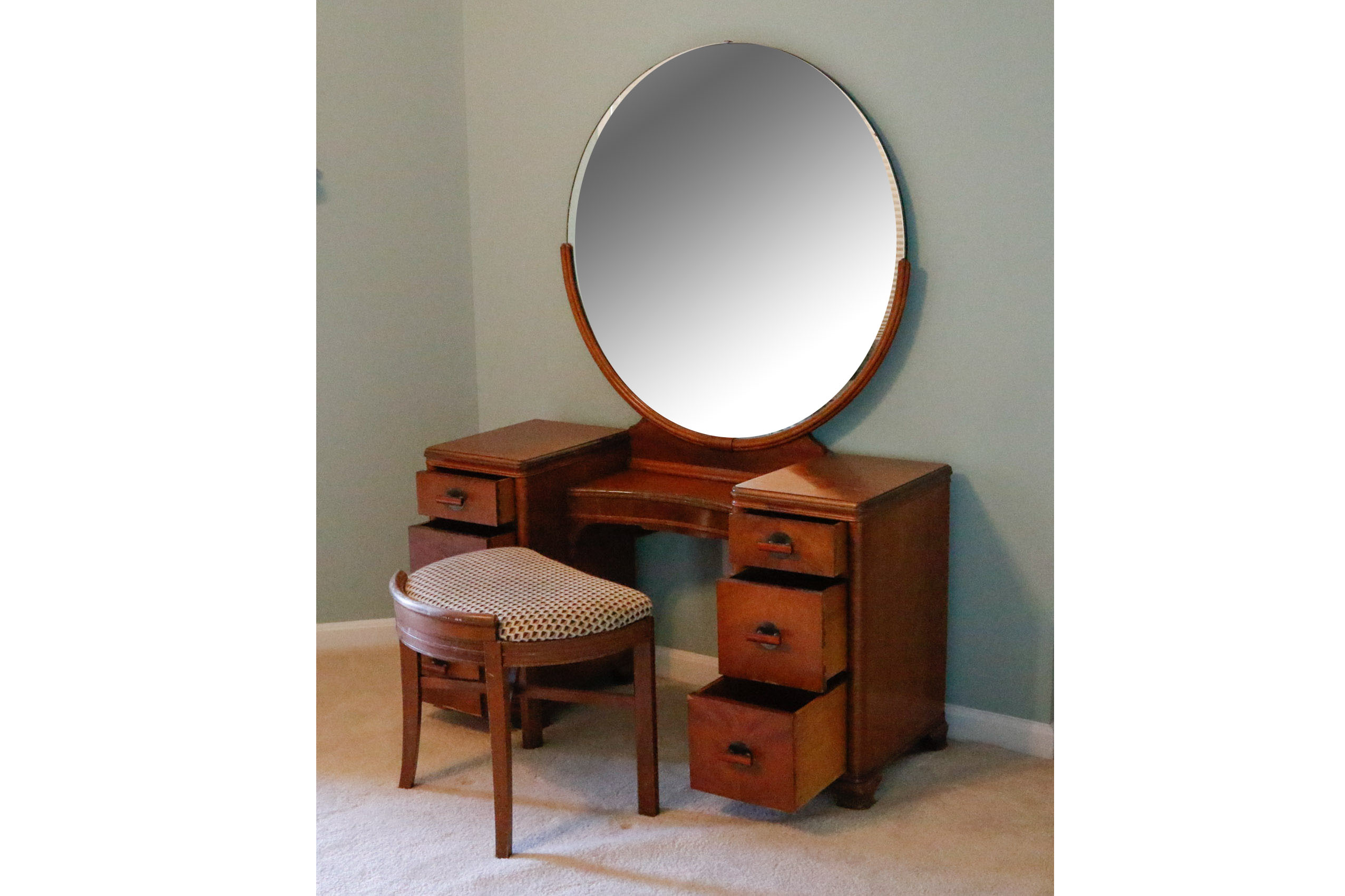 Art Deco Vanity and Stool