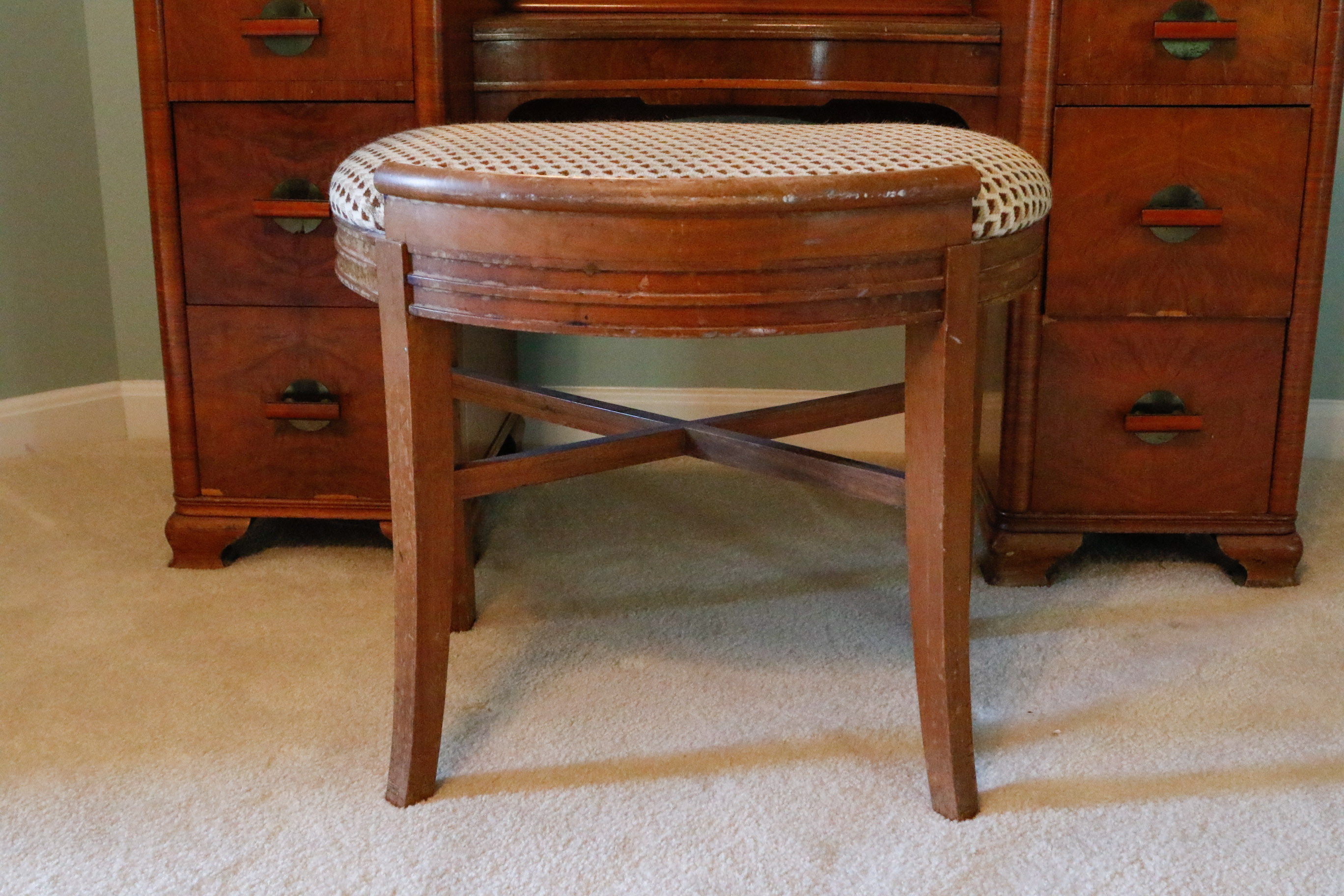 Art Deco Vanity and Stool