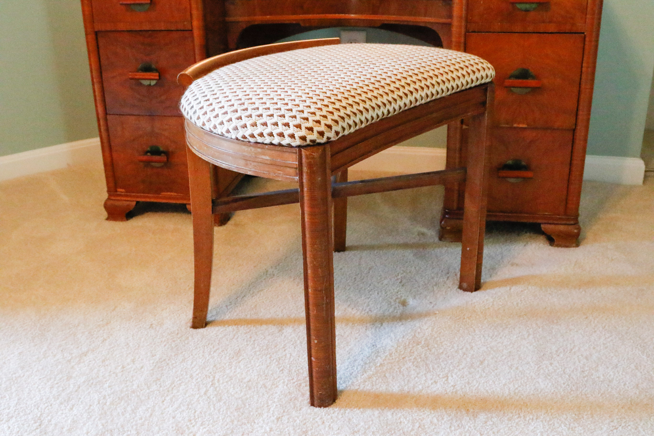 Art Deco Vanity and Stool