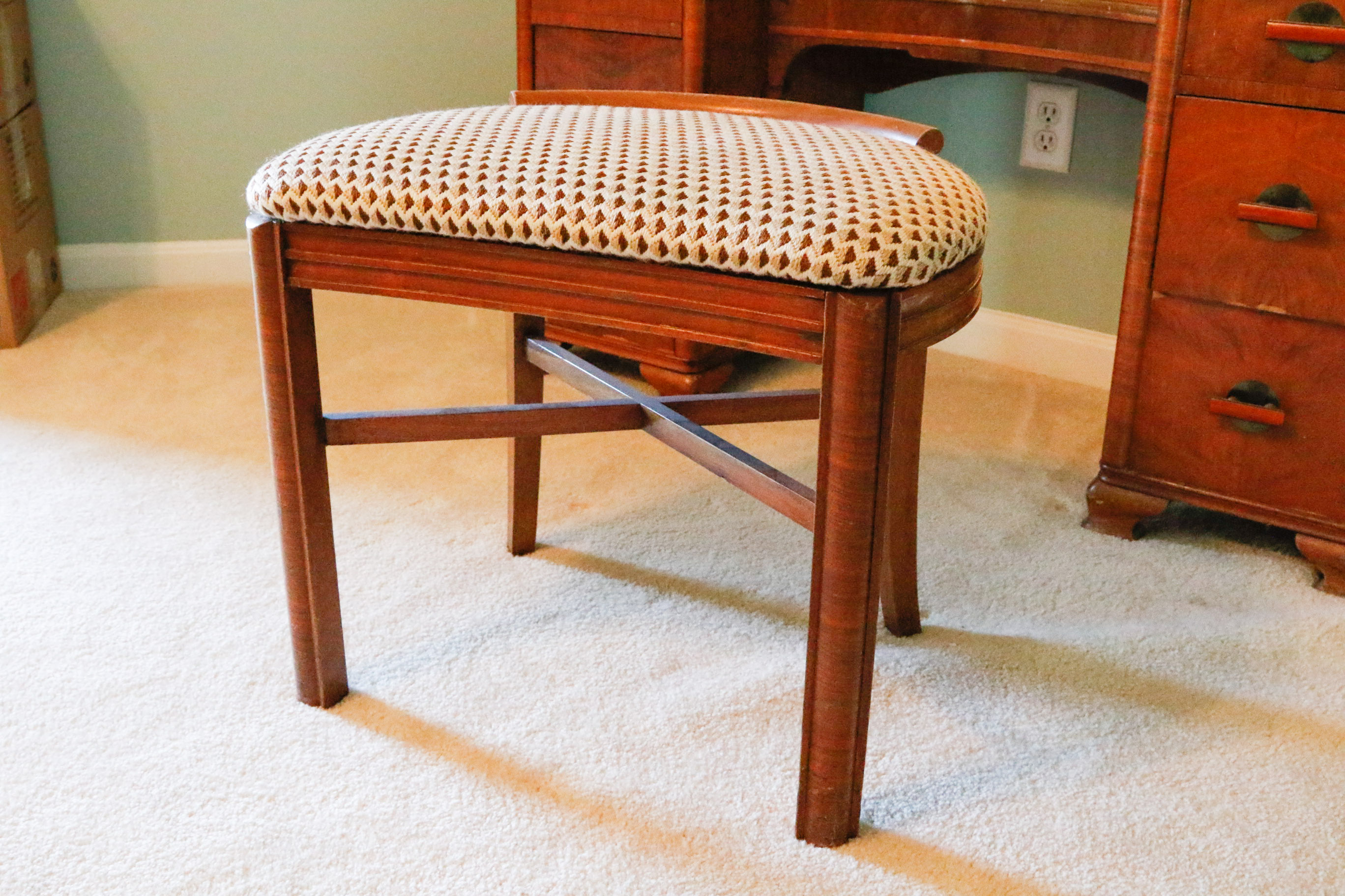 Art Deco Vanity and Stool