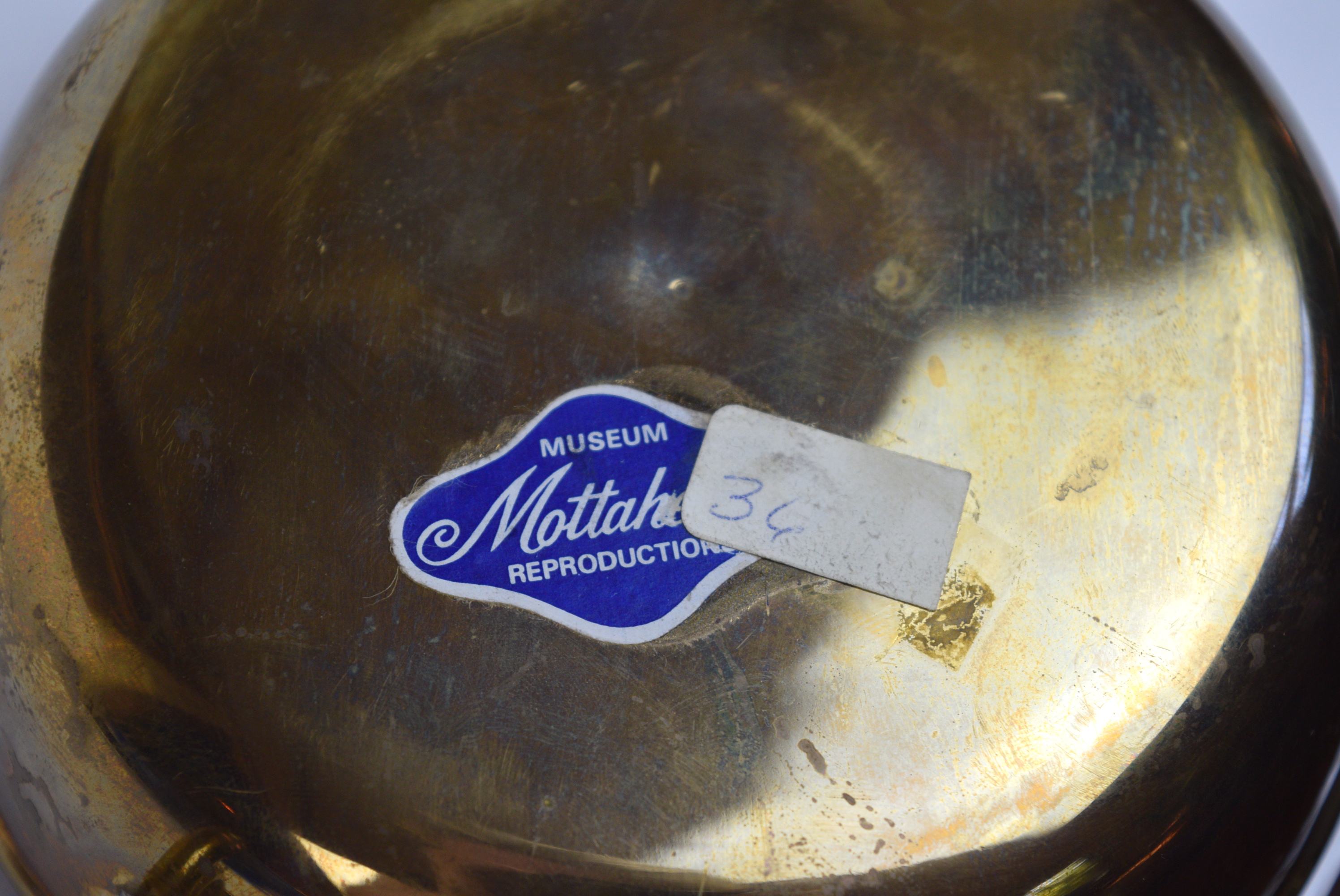 Mottahedeh Fox Hunting Horn Brass Ashtray