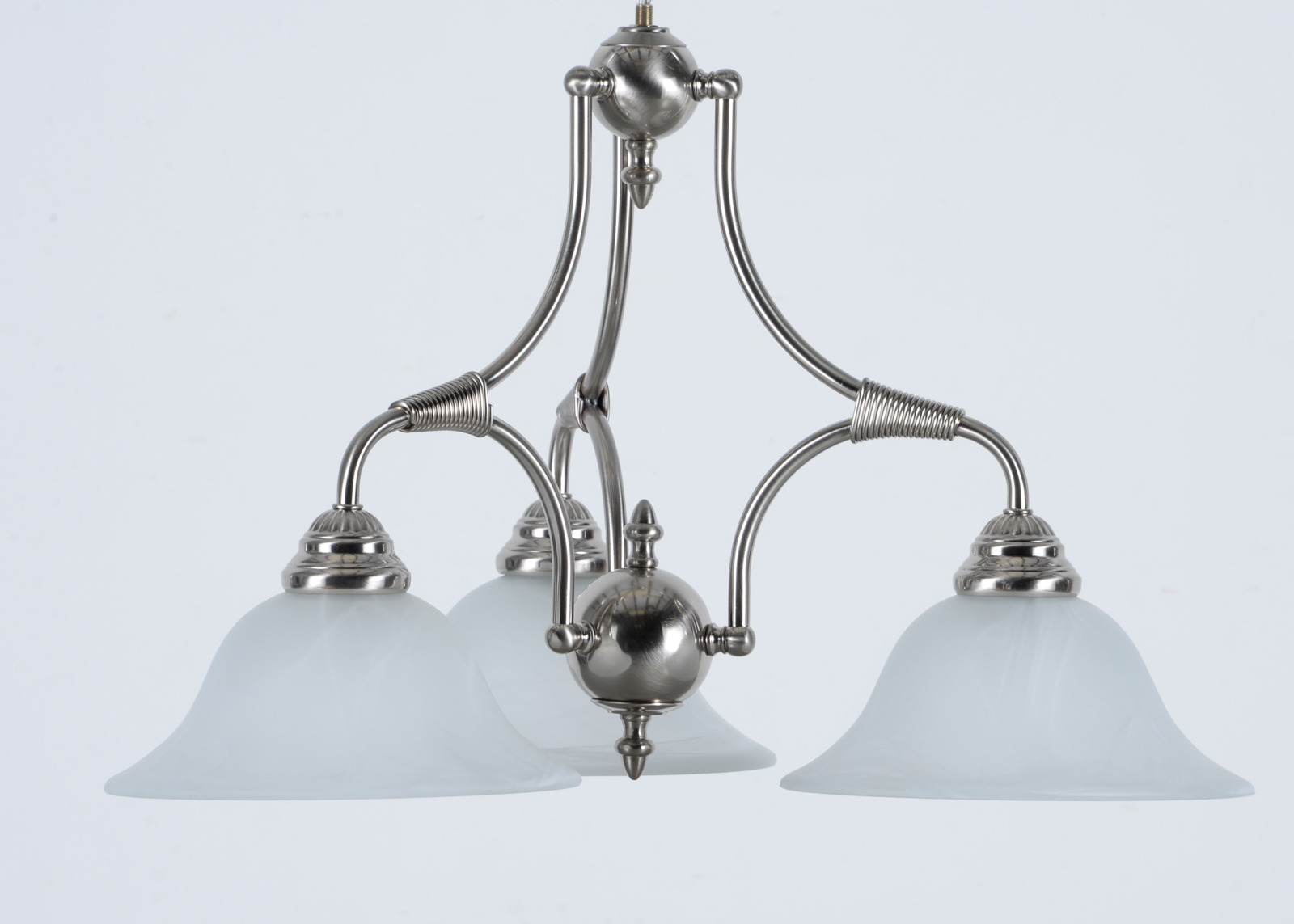 Modern Brushed Metal Chandelier