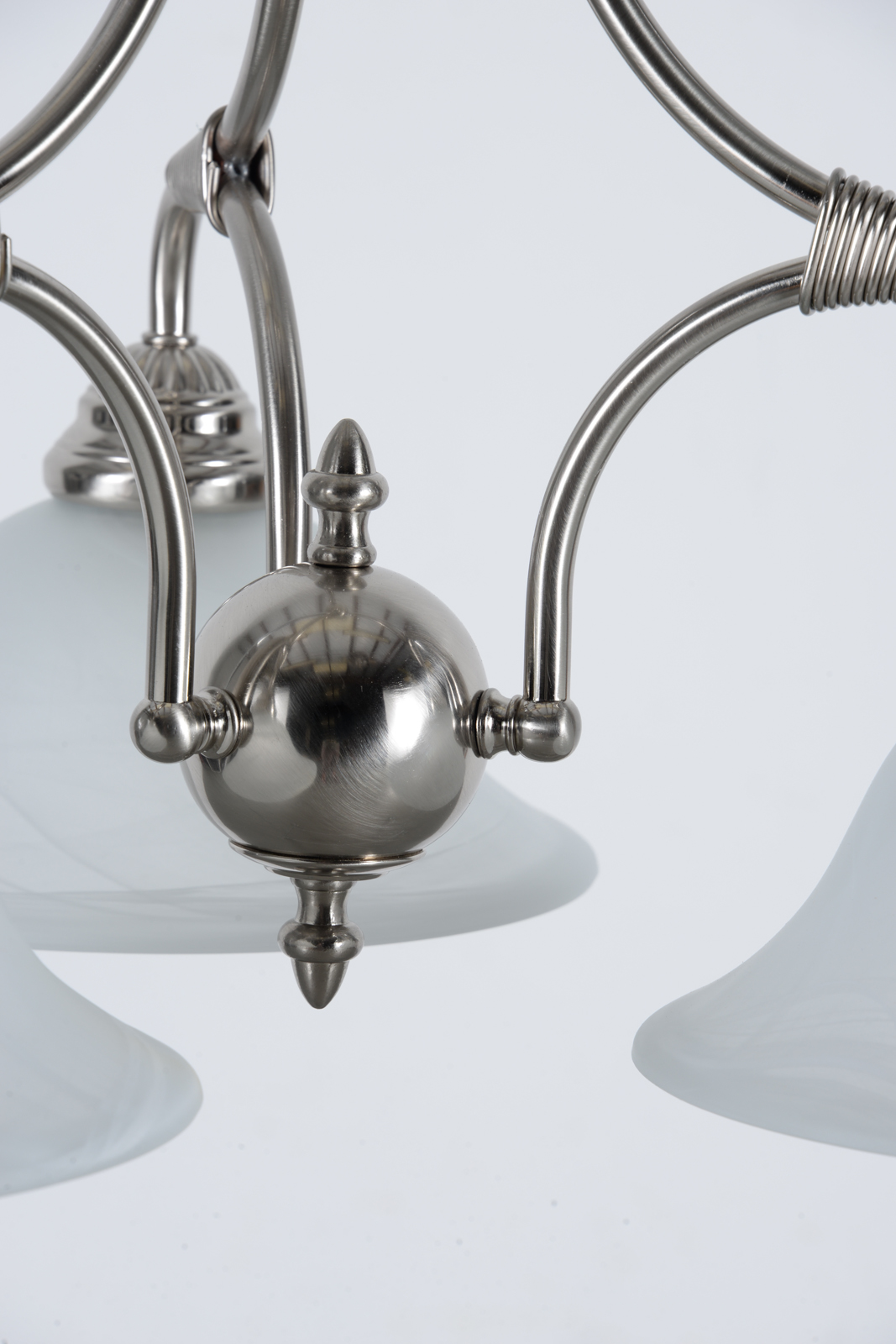 Modern Brushed Metal Chandelier