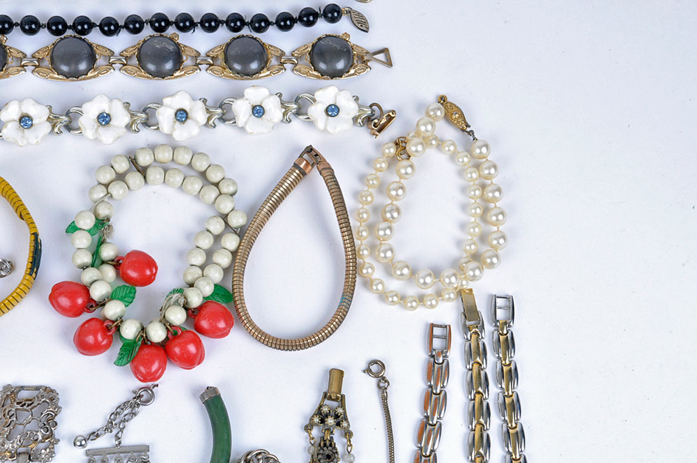 Costume Metal and Multicolored Bracelets and Rings