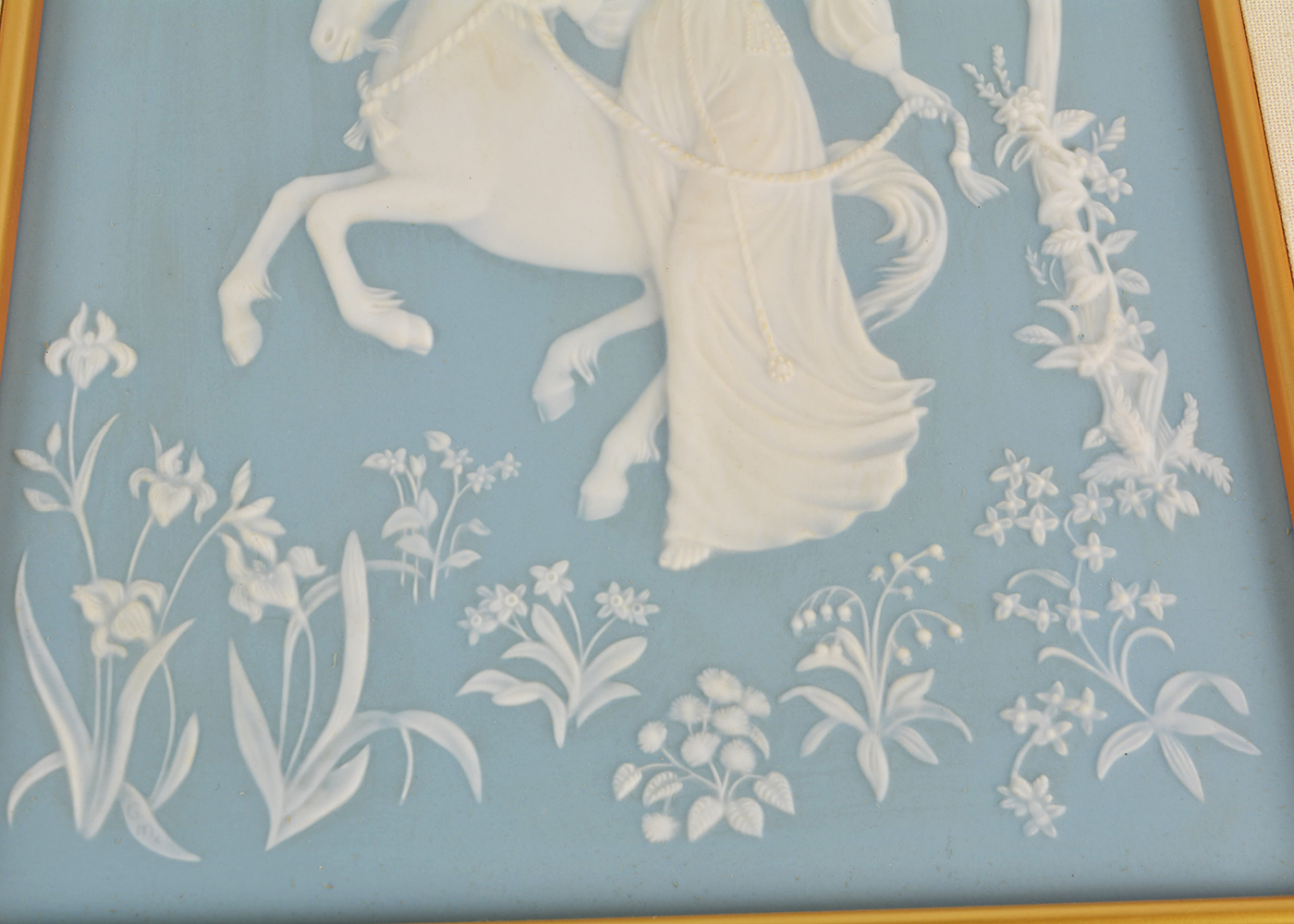 The Franklin Mint "The Lady and The Unicorn" Porcelain Sculpture