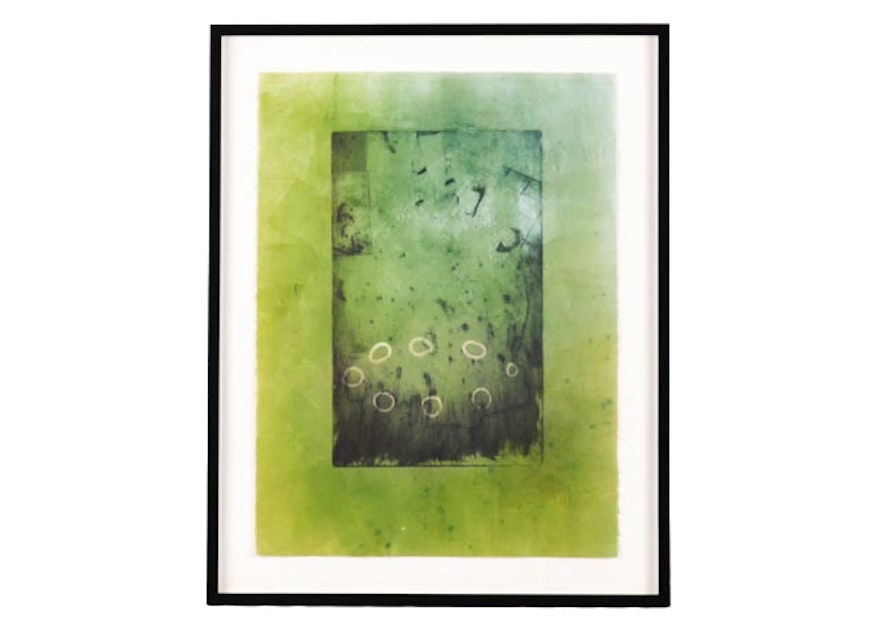Original Abstract Etching by Contemporary Artist Rhonda Gushee