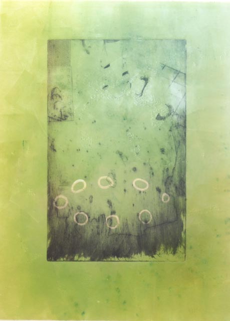 Original Abstract Etching by Contemporary Artist Rhonda Gushee