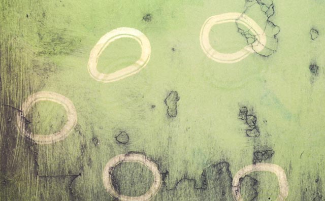 Original Abstract Etching by Contemporary Artist Rhonda Gushee