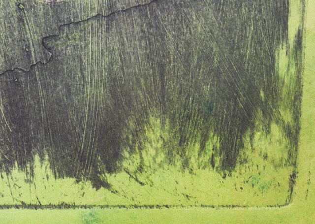 Original Abstract Etching by Contemporary Artist Rhonda Gushee