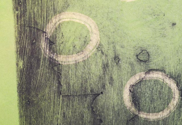 Original Abstract Etching by Contemporary Artist Rhonda Gushee