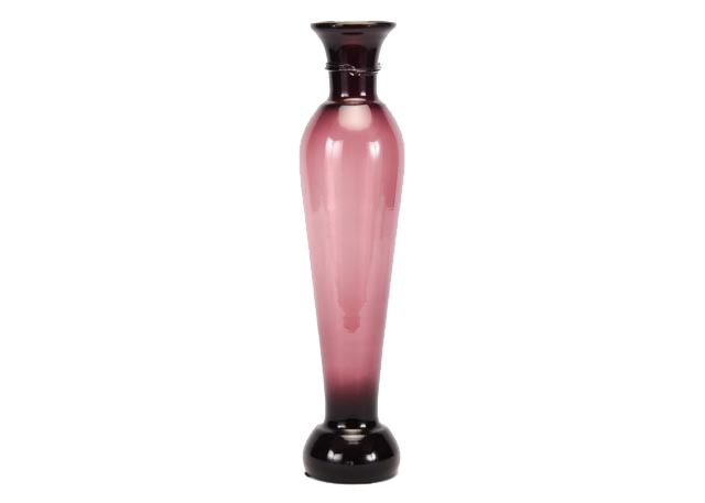 Blenko Tall Amethyst Art Glass Vase