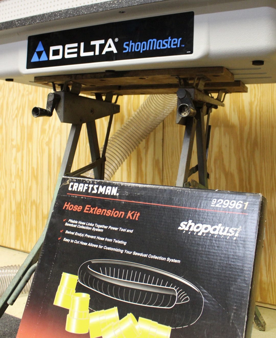 Delta Shopsmith Downdraft Table, Craftsman Ext. Kit, Work Mate