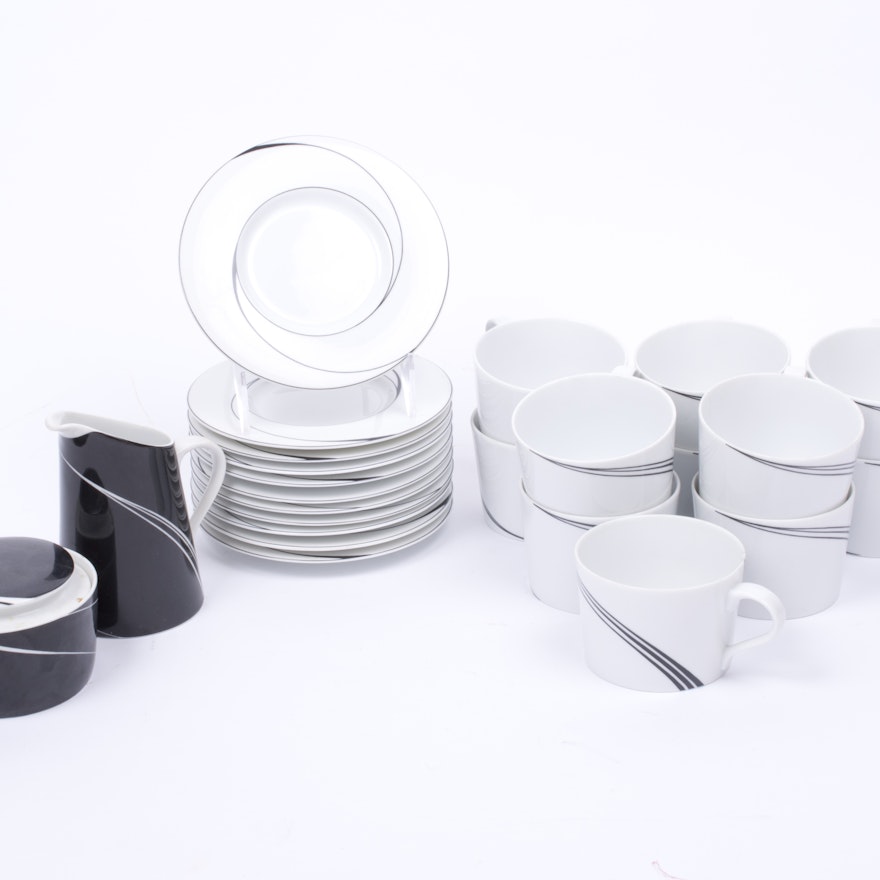 Block Spal "Black and White Pearl" Tea Set