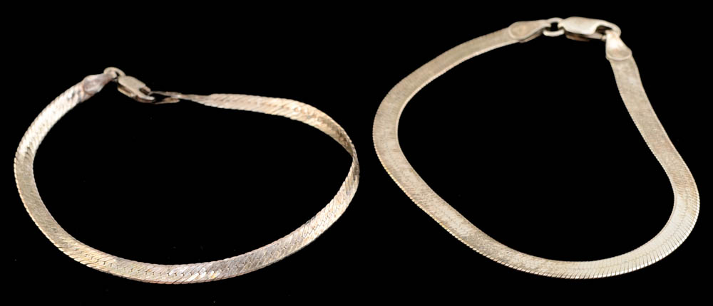 Four Sterling Bracelets
