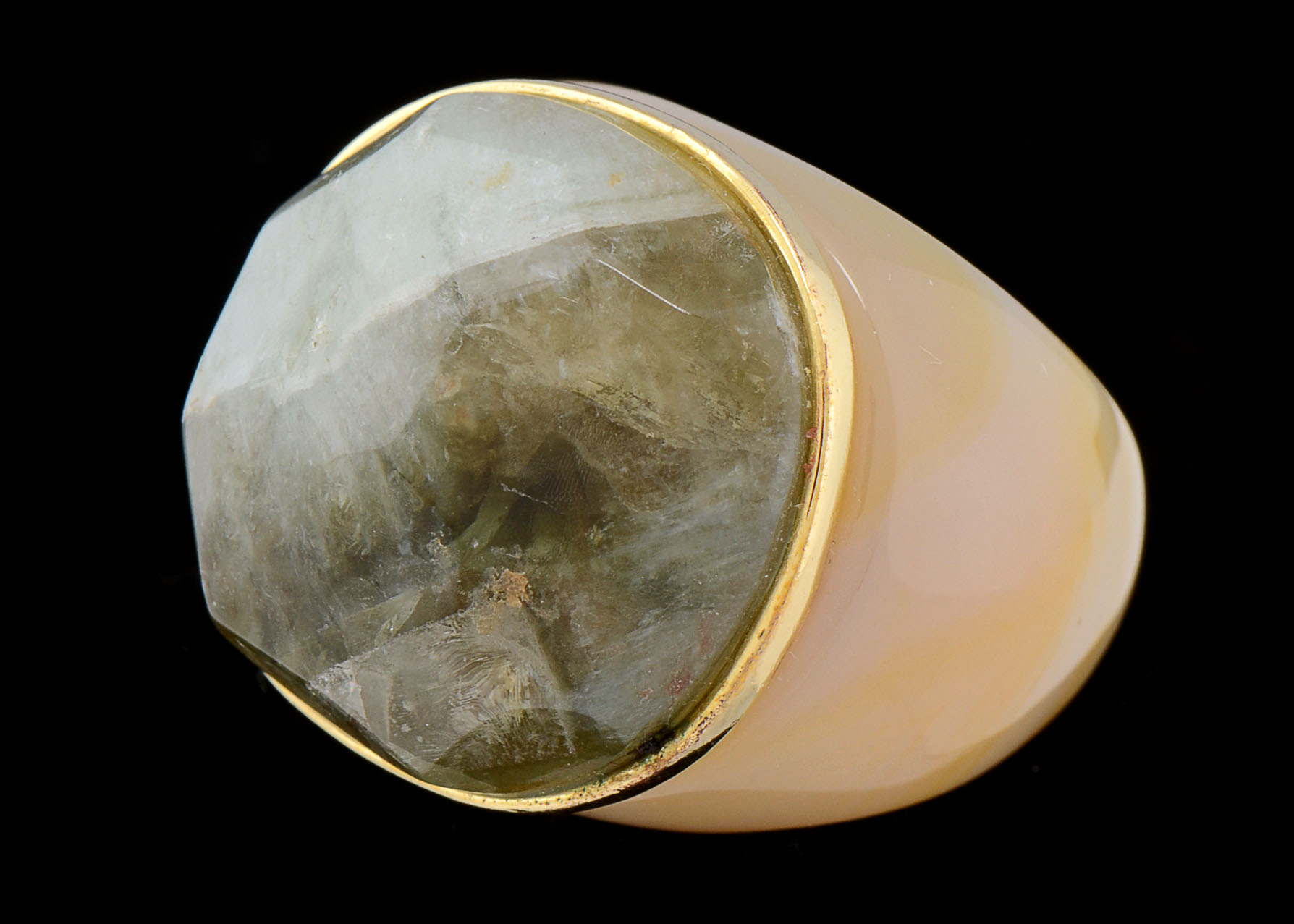 Polished Agate Stone Ring Everything But The House