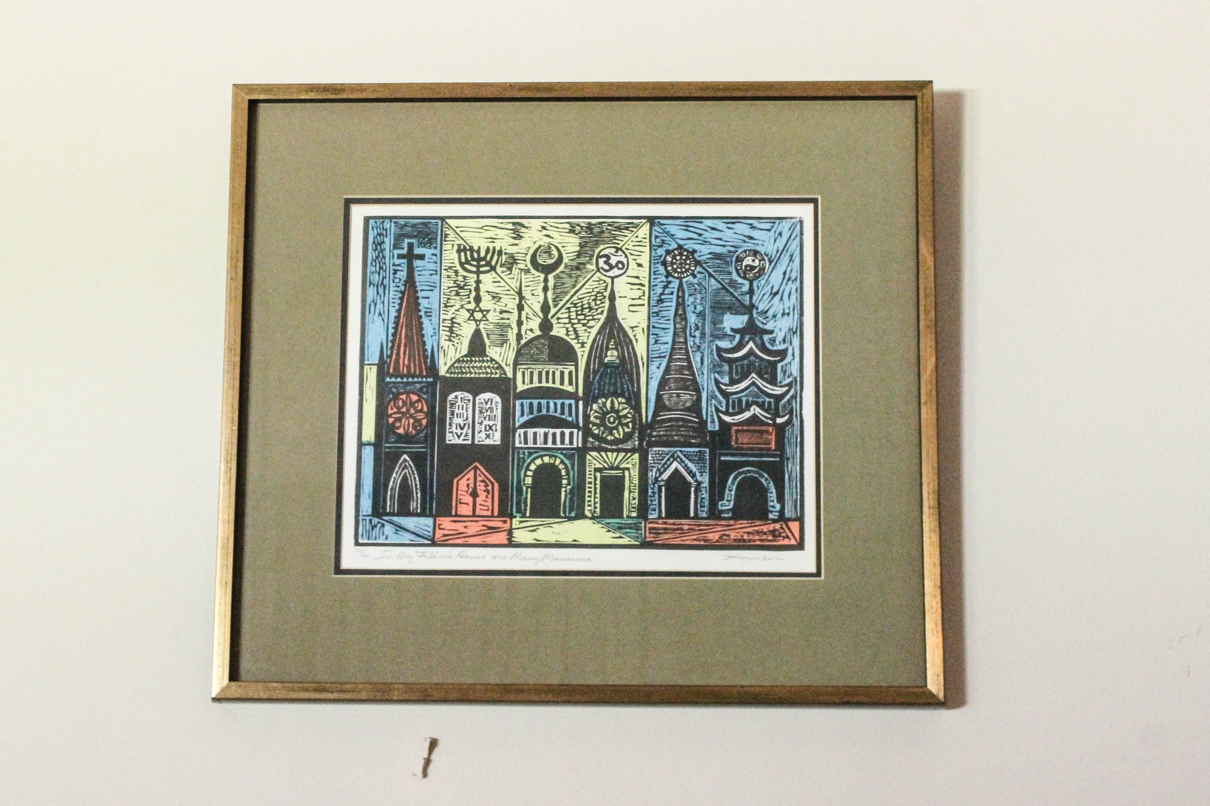 Irving Amen "In My Father's House are Many Mansions" Print