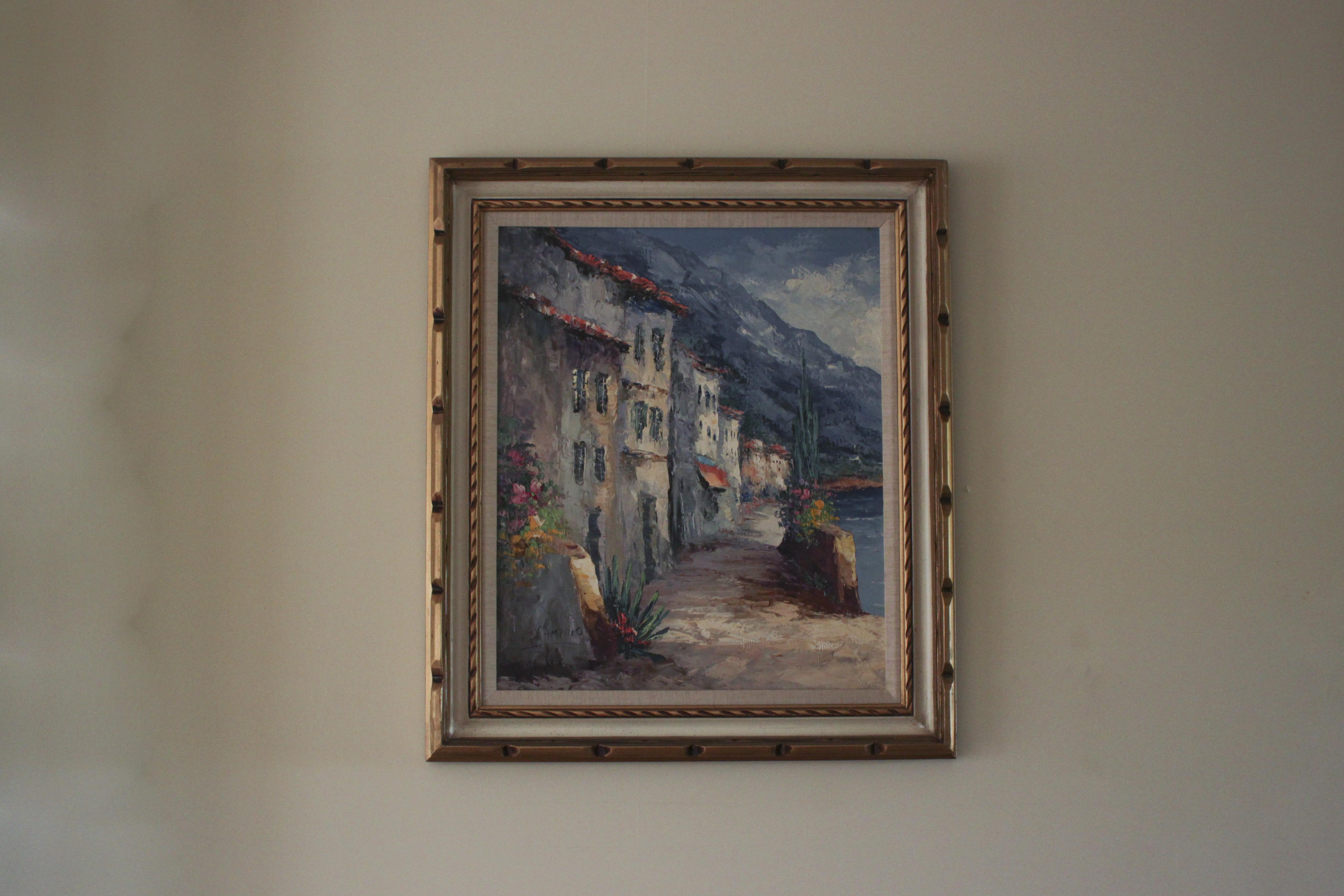 Original Oil On Canvas By Giovanni Camprio