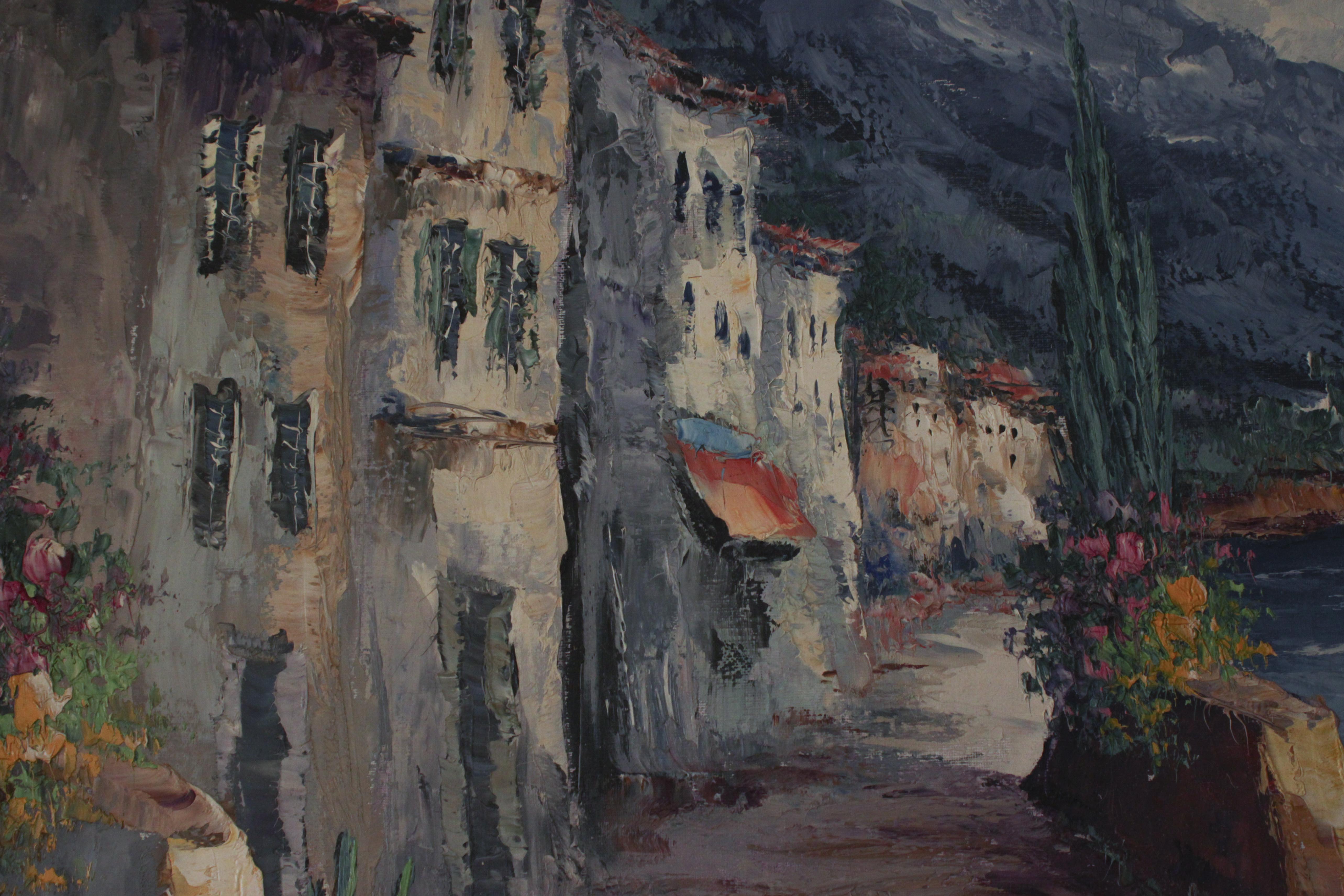 Original Oil On Canvas By Giovanni Camprio