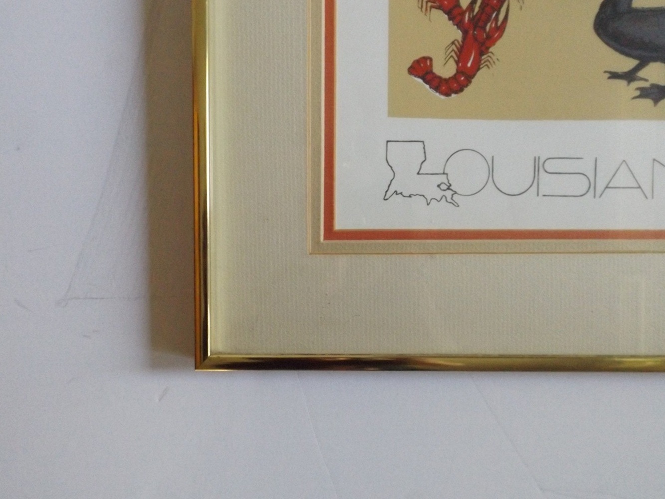 Numbered and Signed Louisiana Alphabet Poster