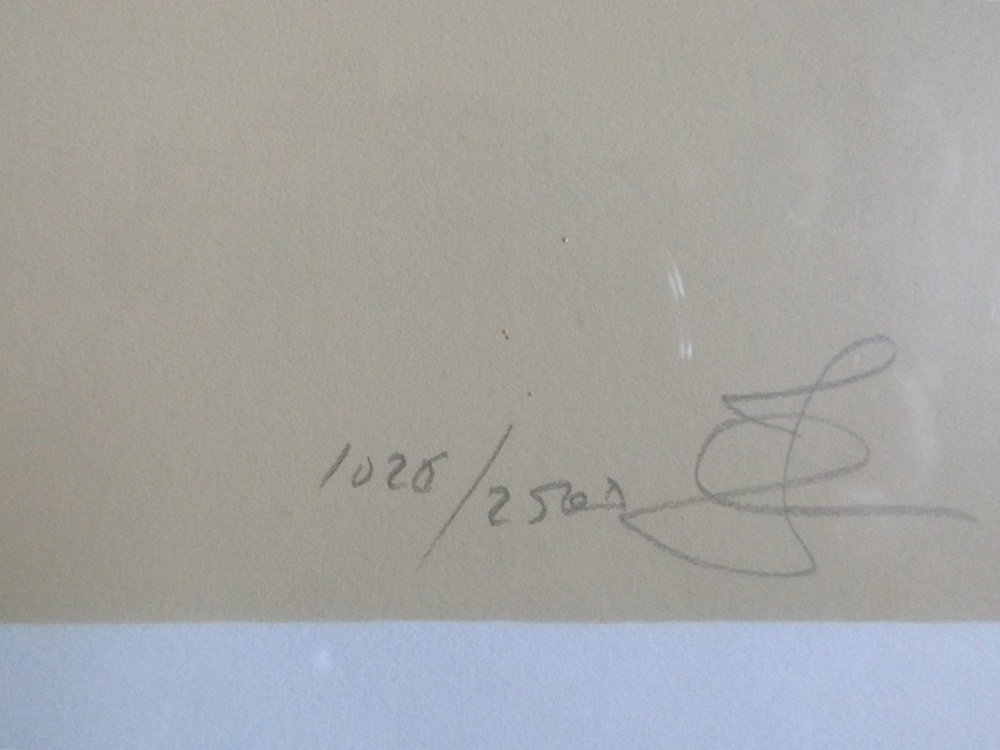 Numbered and Signed Louisiana Alphabet Poster