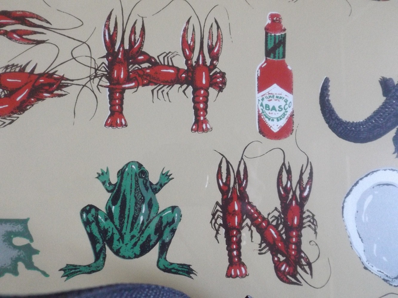 Numbered and Signed Louisiana Alphabet Poster