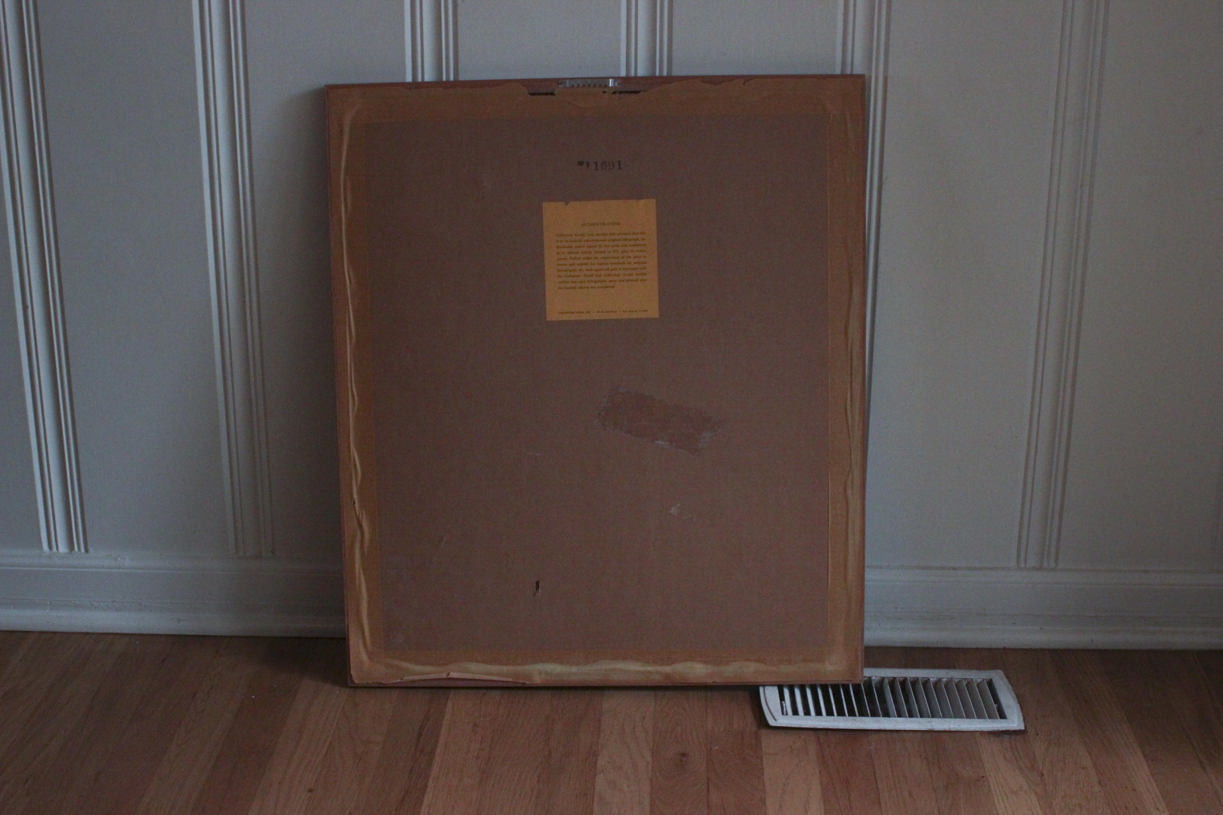 Limited Edition Cat Lithograph By Keith Llewellyn De Carlo