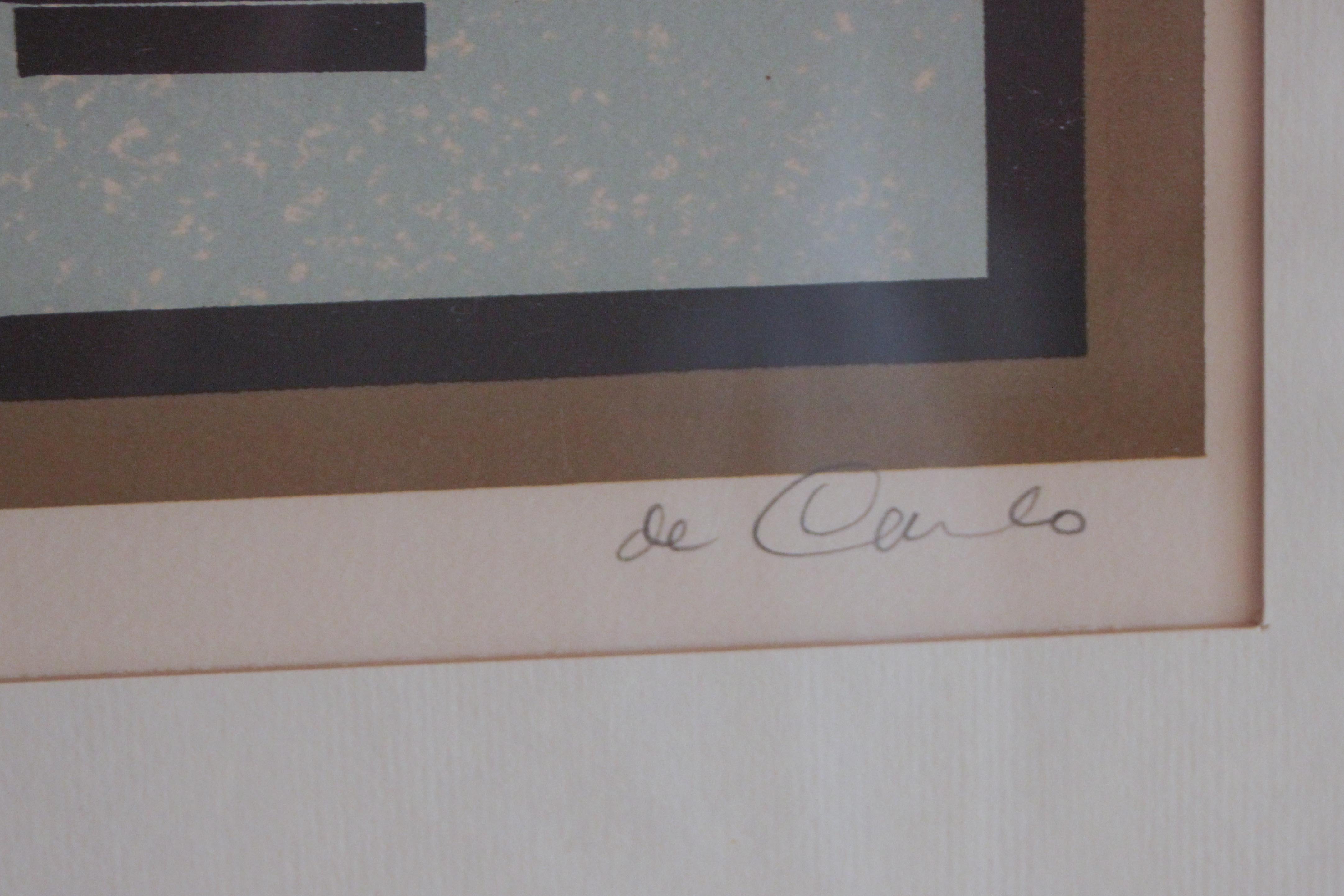 Limited Edition Cat Lithograph By Keith Llewellyn De Carlo